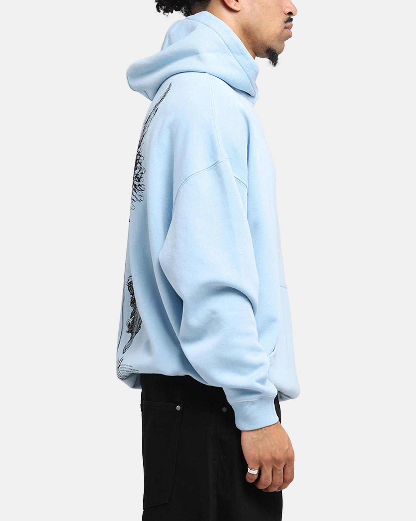 Criticism Saint Morta Awakening Boxy Hoodie Light Blue