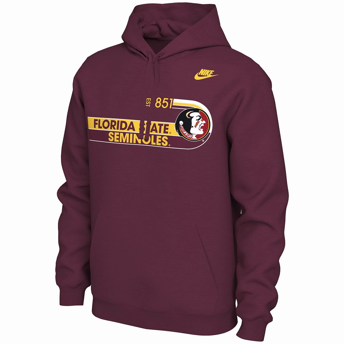 Summer Golf Nike Men's Vault Seminole Logo Florida State Seminoles Design Club Fleece Hood - Garnet