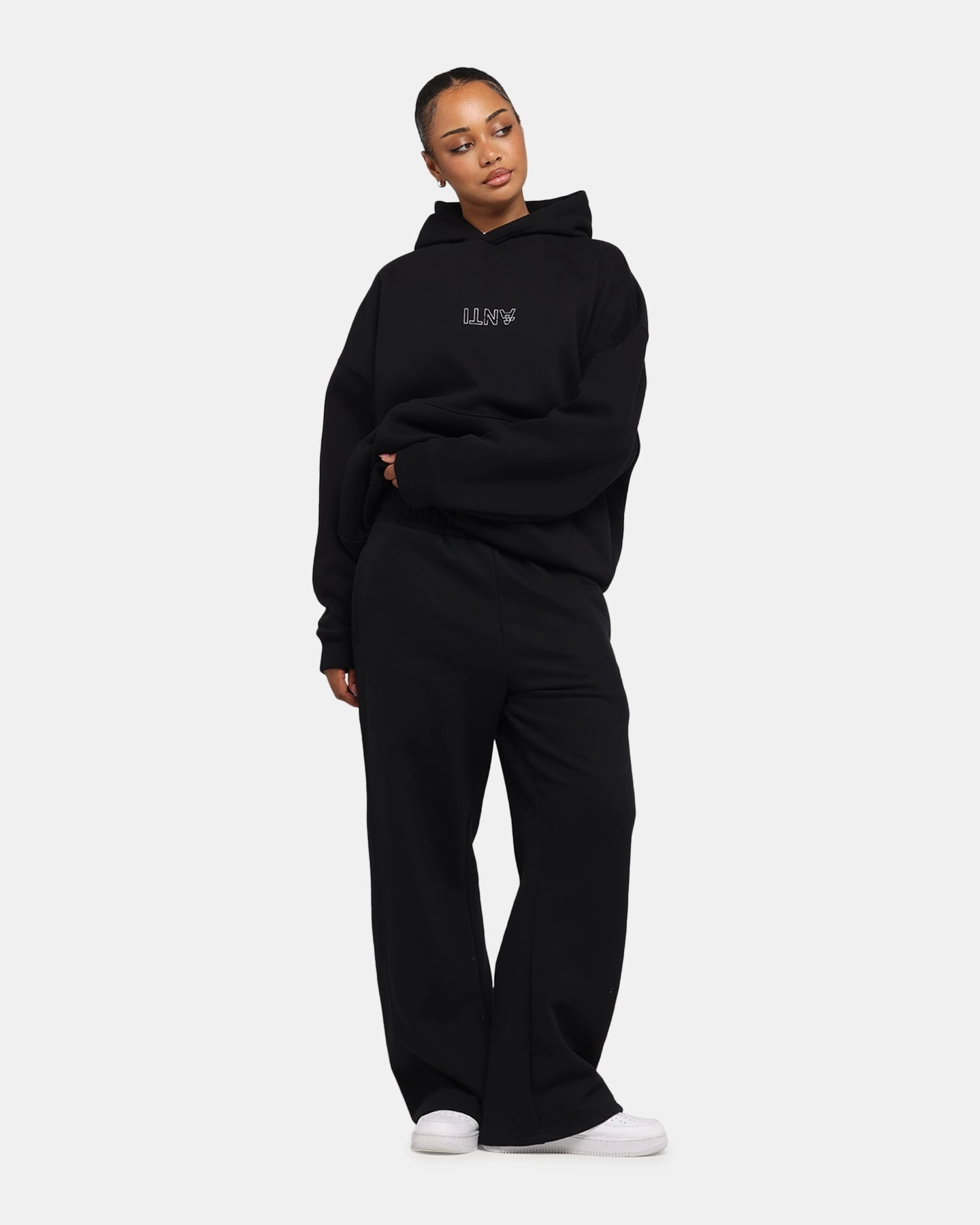 The Anti Order Truth In Chaos Boxy Hoodie Black Urban Motion
