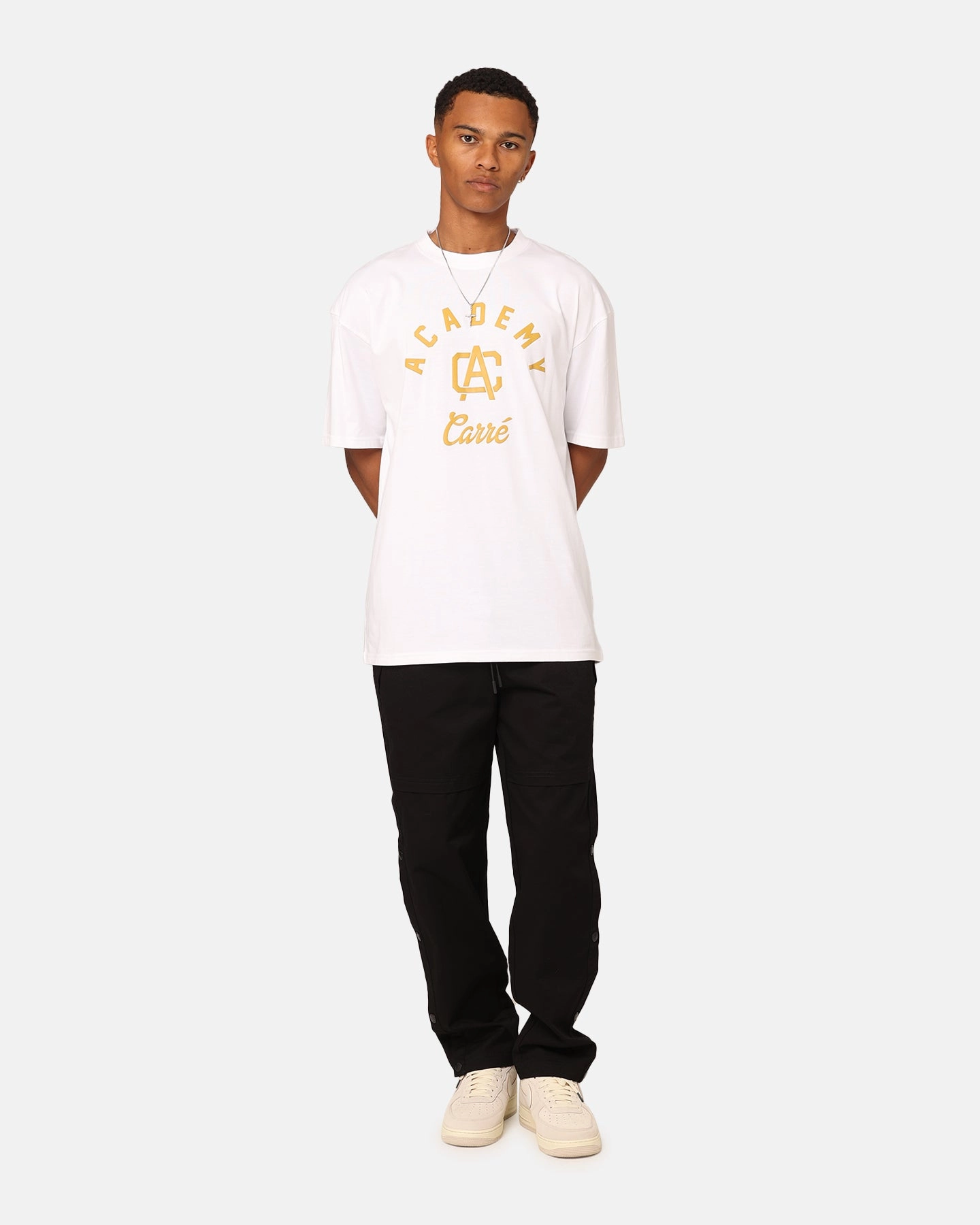 Carre CA Stamp T-Shirt White Zero Waste Production college