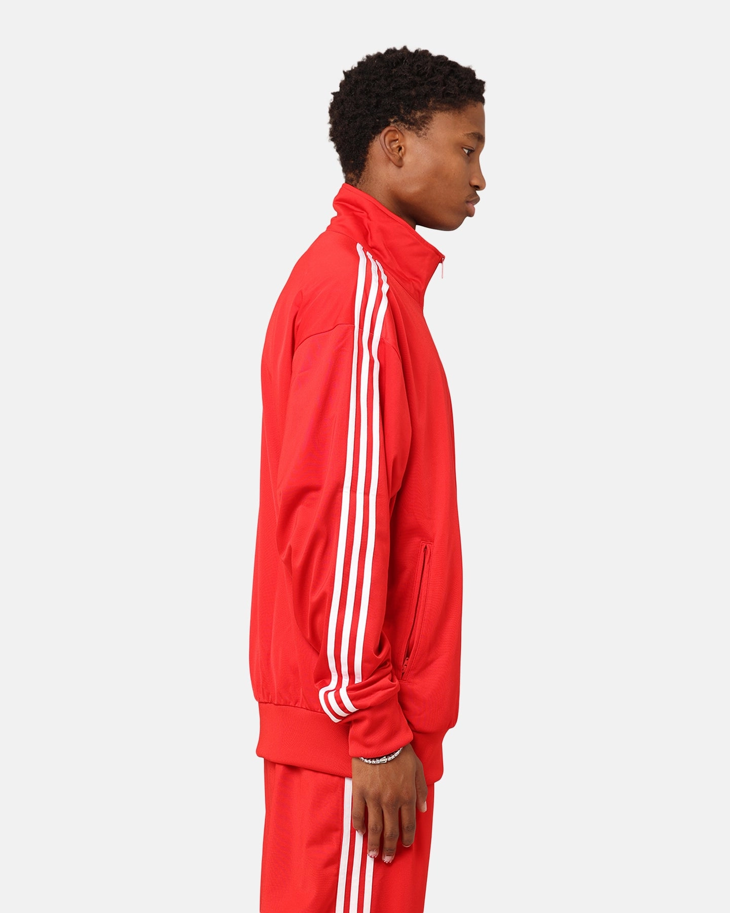 Adidas Classics Firebird Track Jacket Better Scarlet/White LayeredComfort