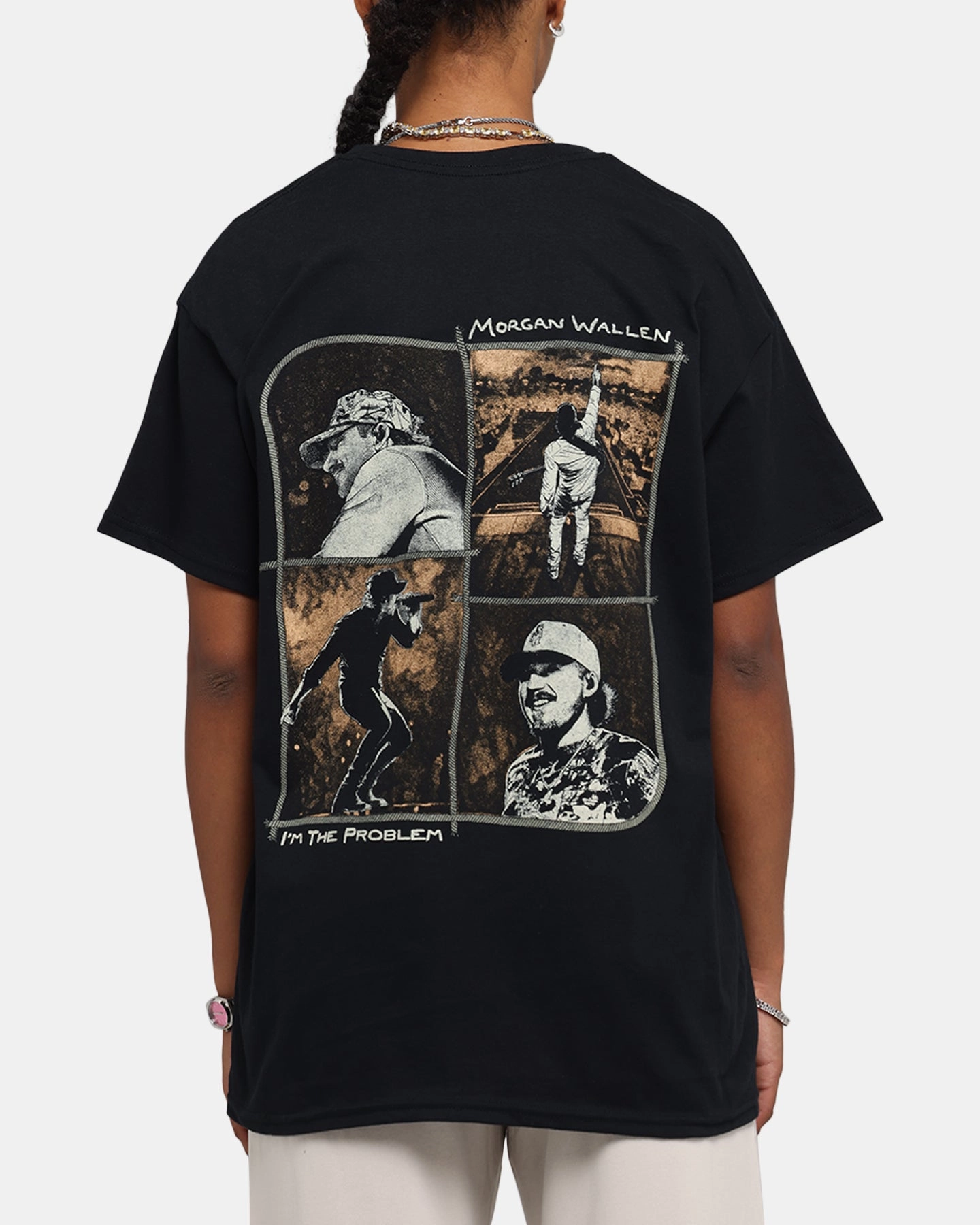 Morgan Wallen I'm The Problem T-Shirt Black Easy Care Fabric