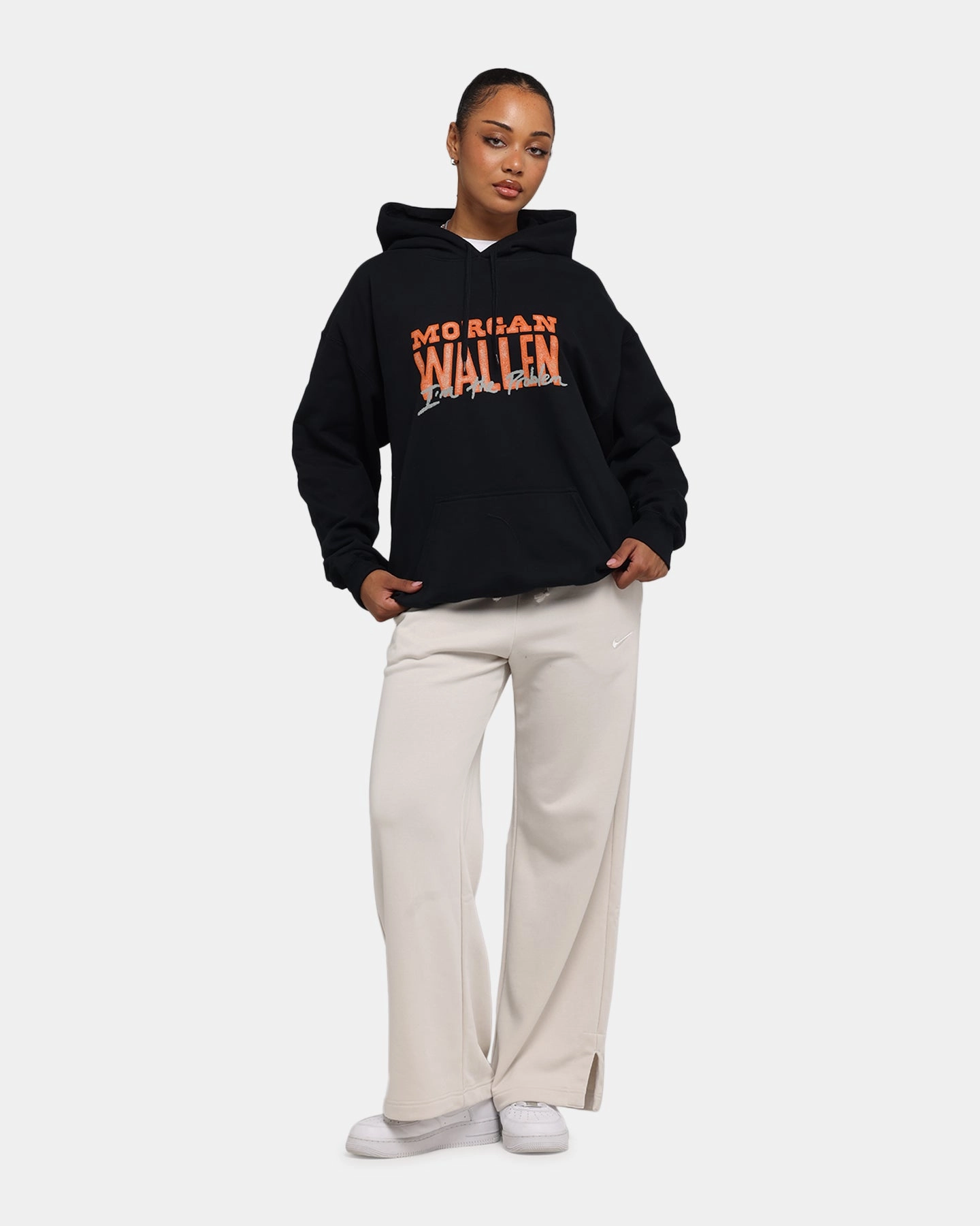Stretchable Panels Morgan Wallen Morgan Tennessee Hoodie Black
