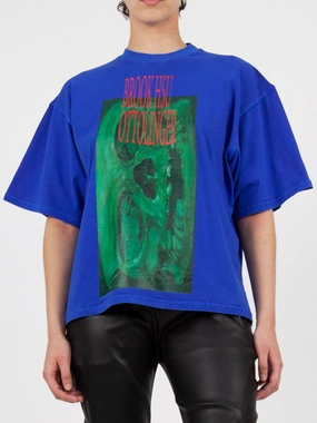Green Material Motion Based Fit Ottolinger Oversized T-Shirt 'Blue'