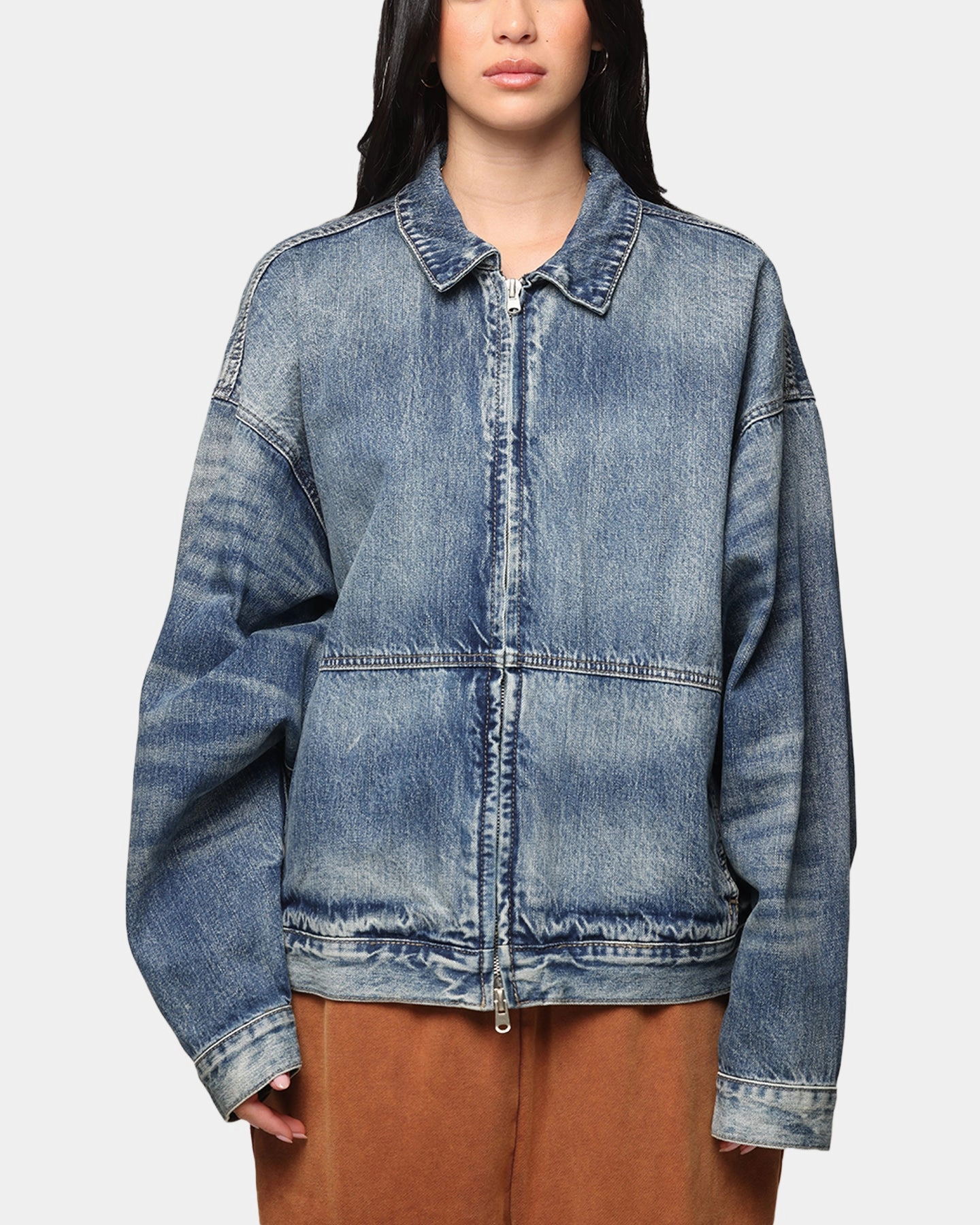 MNML Denim Choir Coat Vintage Blue Comfy Design