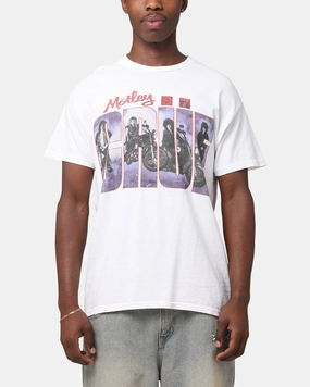 Motley Crue Girls Girls Girls T-Shirt White Vintage MultipurposeCuffs Casual Layer Wear