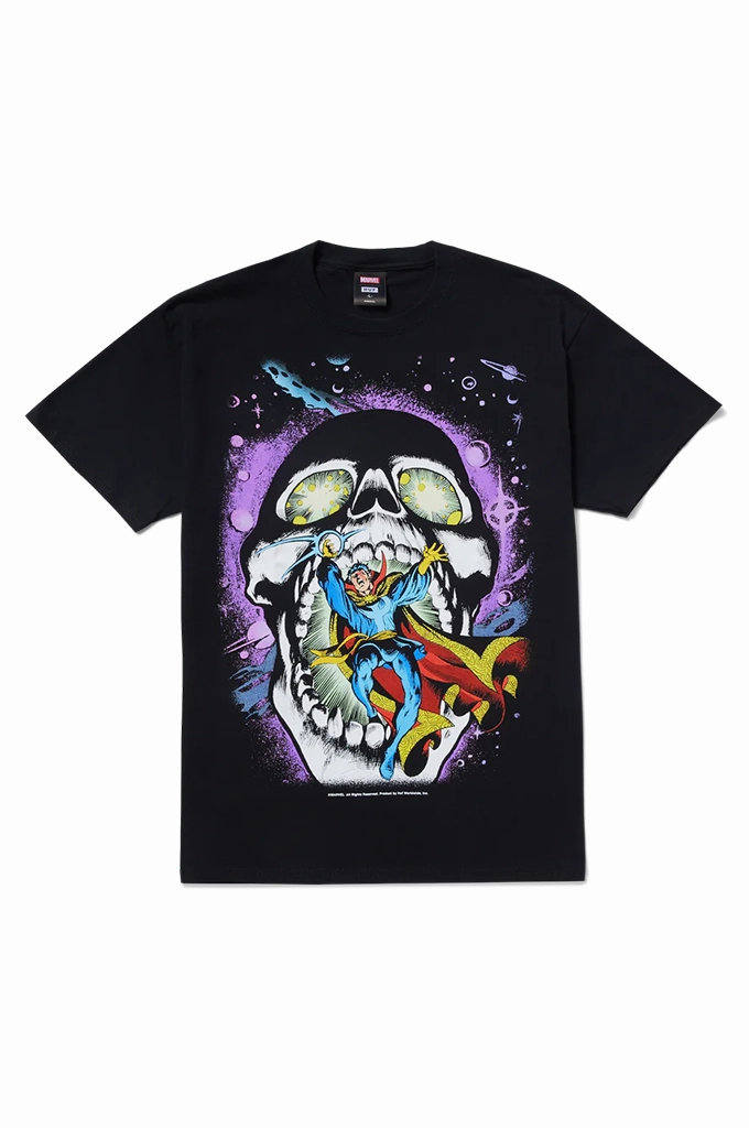 Basic Wear Urban Streetwear HUF x Avengers Strange Skull SS Tee