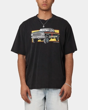 Morgan Wallen Truck T-Shirt Washed Black Pocket Detailing