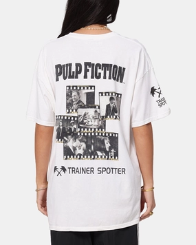 Pulp Fiction Montage T-Shirt White Vintage Light Comfort Style