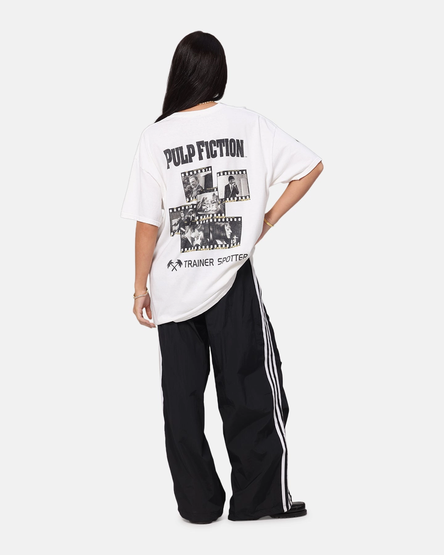 Pulp Fiction Montage T-Shirt White Vintage Holiday Trend Sun Protection