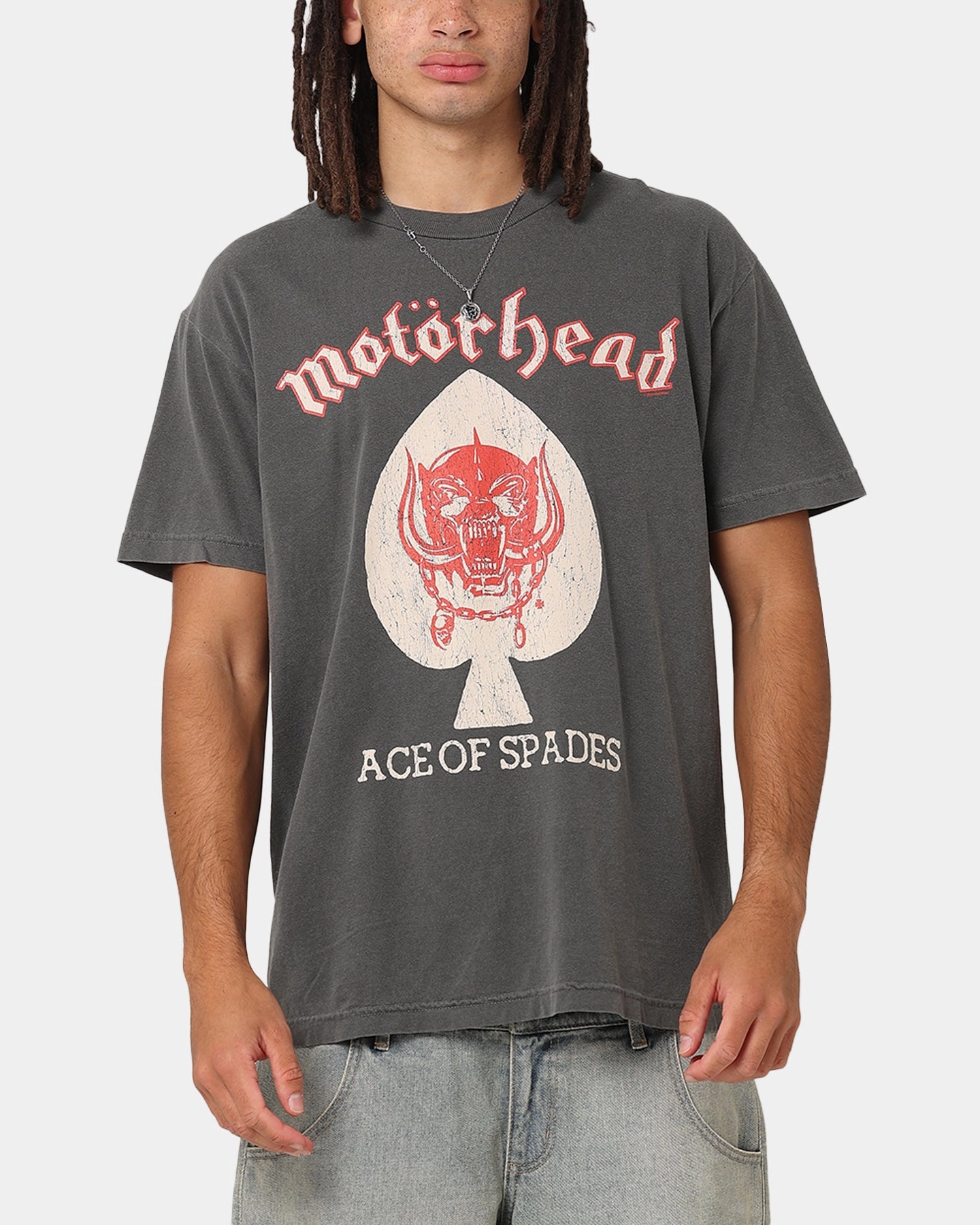Active Lifestyle Motorhead Flat Ace T-Shirt Black Vintage