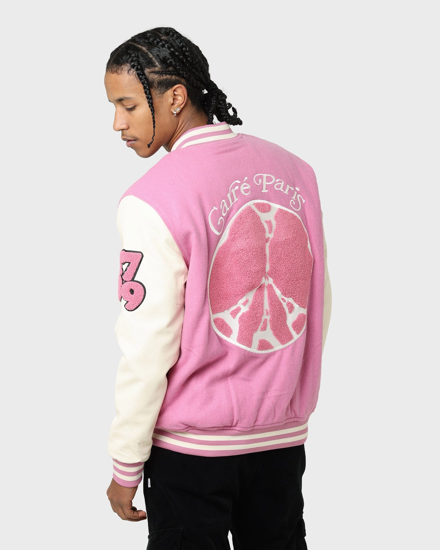 Carr?? Peace Varsity Jacket Pink Treasure