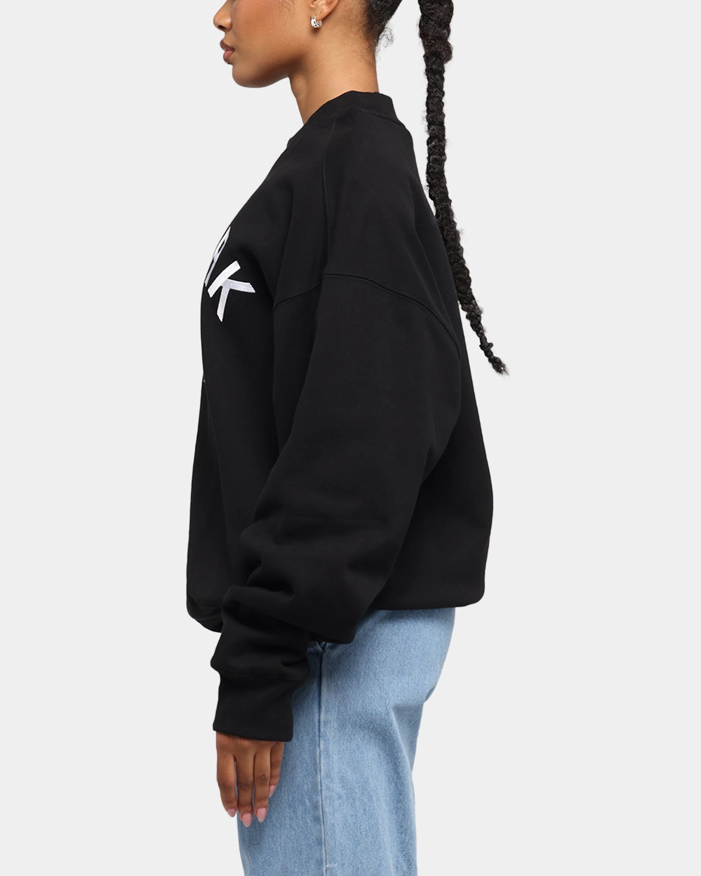 Simple Layers Double Layer Protection Majestic Athletic New York Yankees Arch Boxy Crewneck Black