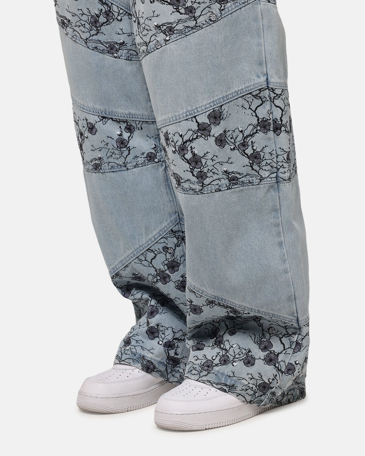 Saint Morta Amplus Poison Ivy Panel Jeans Mid Blue Casual Energy Soft Finish