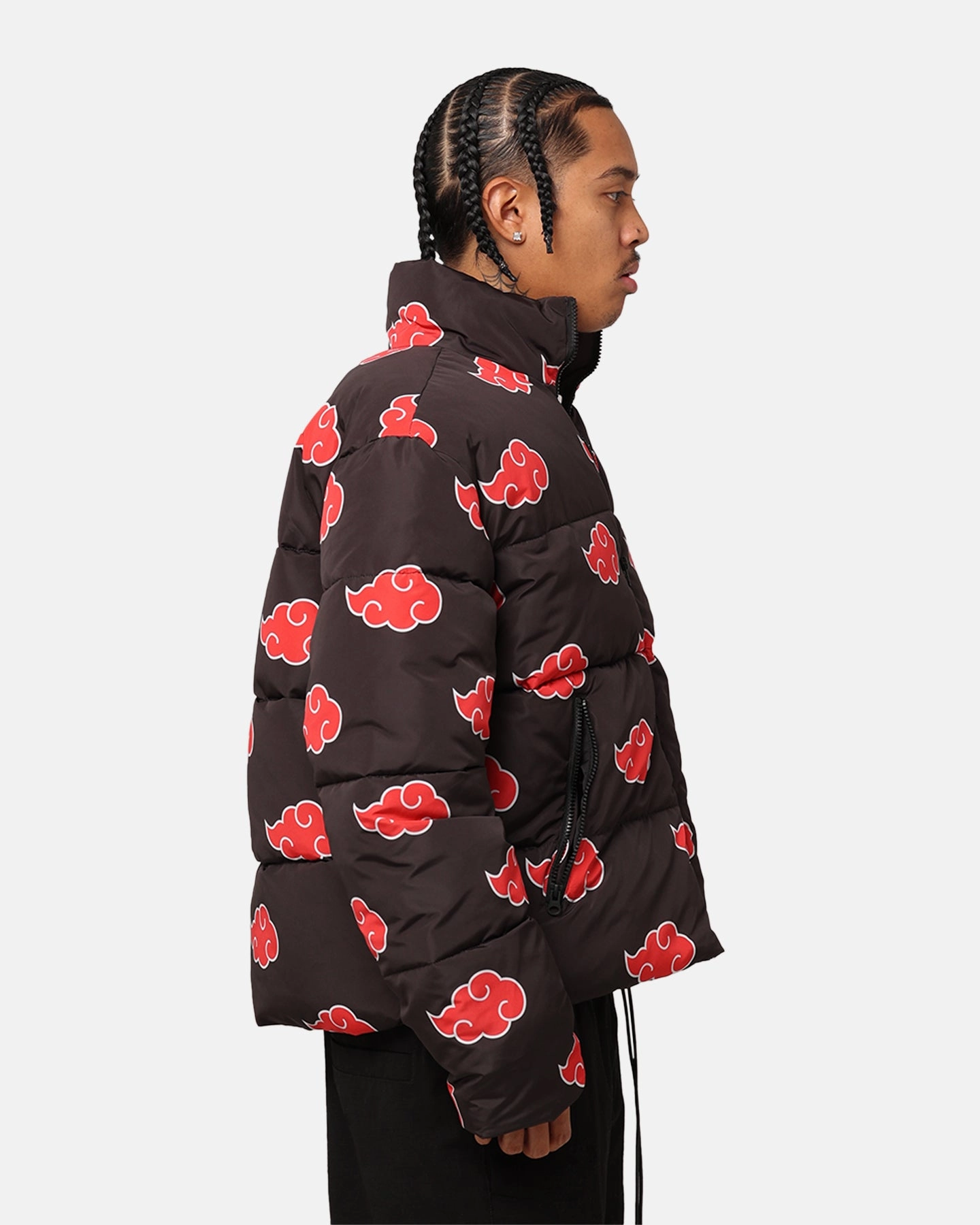 Valentine's look Goat Crew X Naruto Akatsuki Puffer Jacket Black