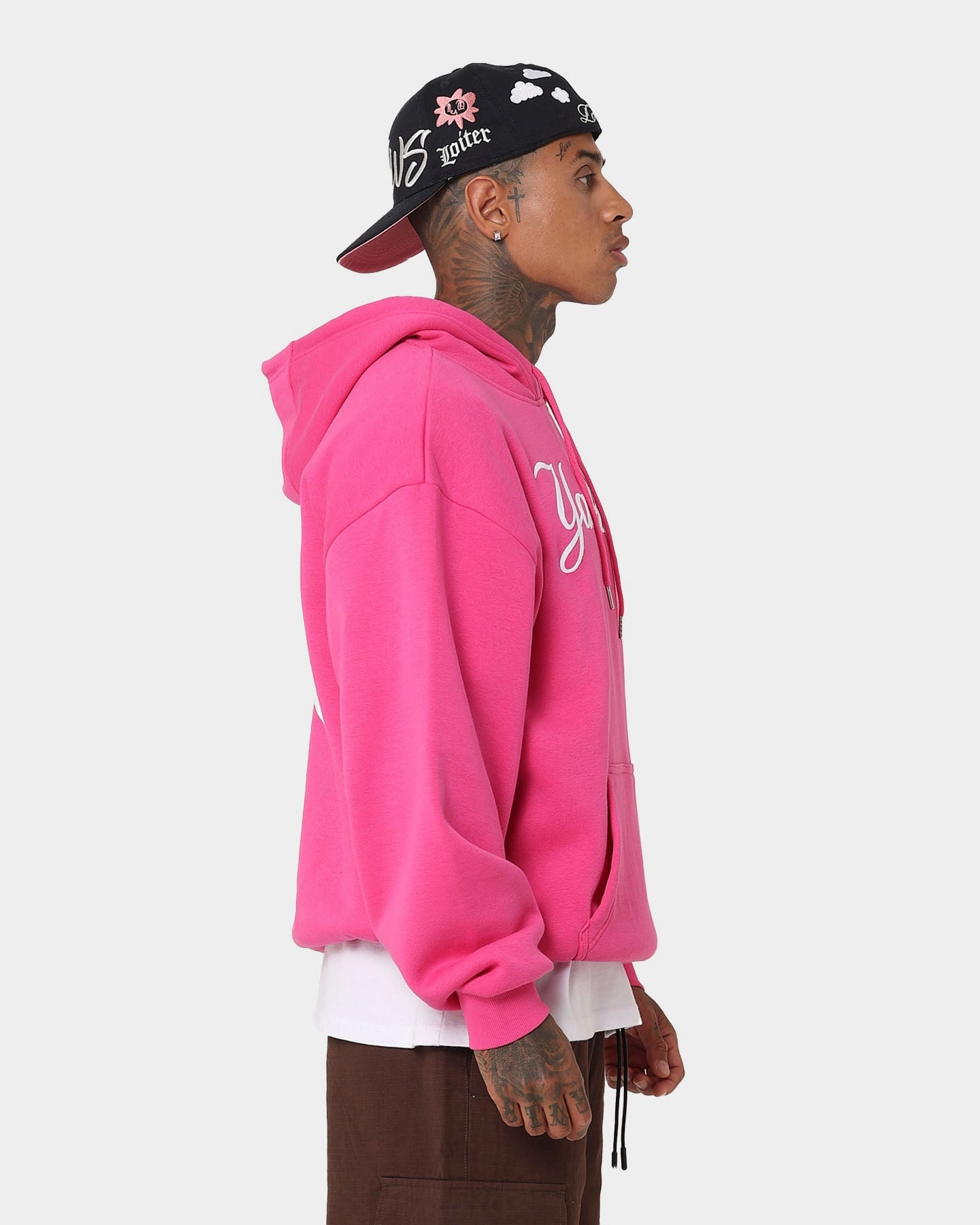 New Era New York Yankees 'Tropical Punch Script Pack' Oversized Hoodie Hot Pink Daily Use Adaptive Layering System