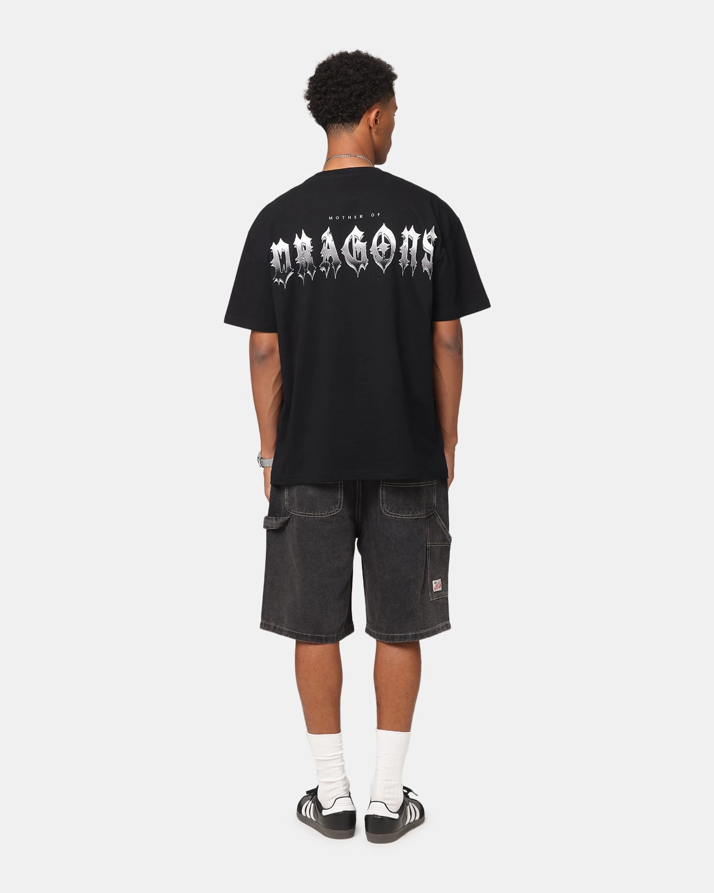 Outdoor Activity Goat Crew X Game Of Thrones Mother Of Dragons Vintage T-Shirt Black Acidwash