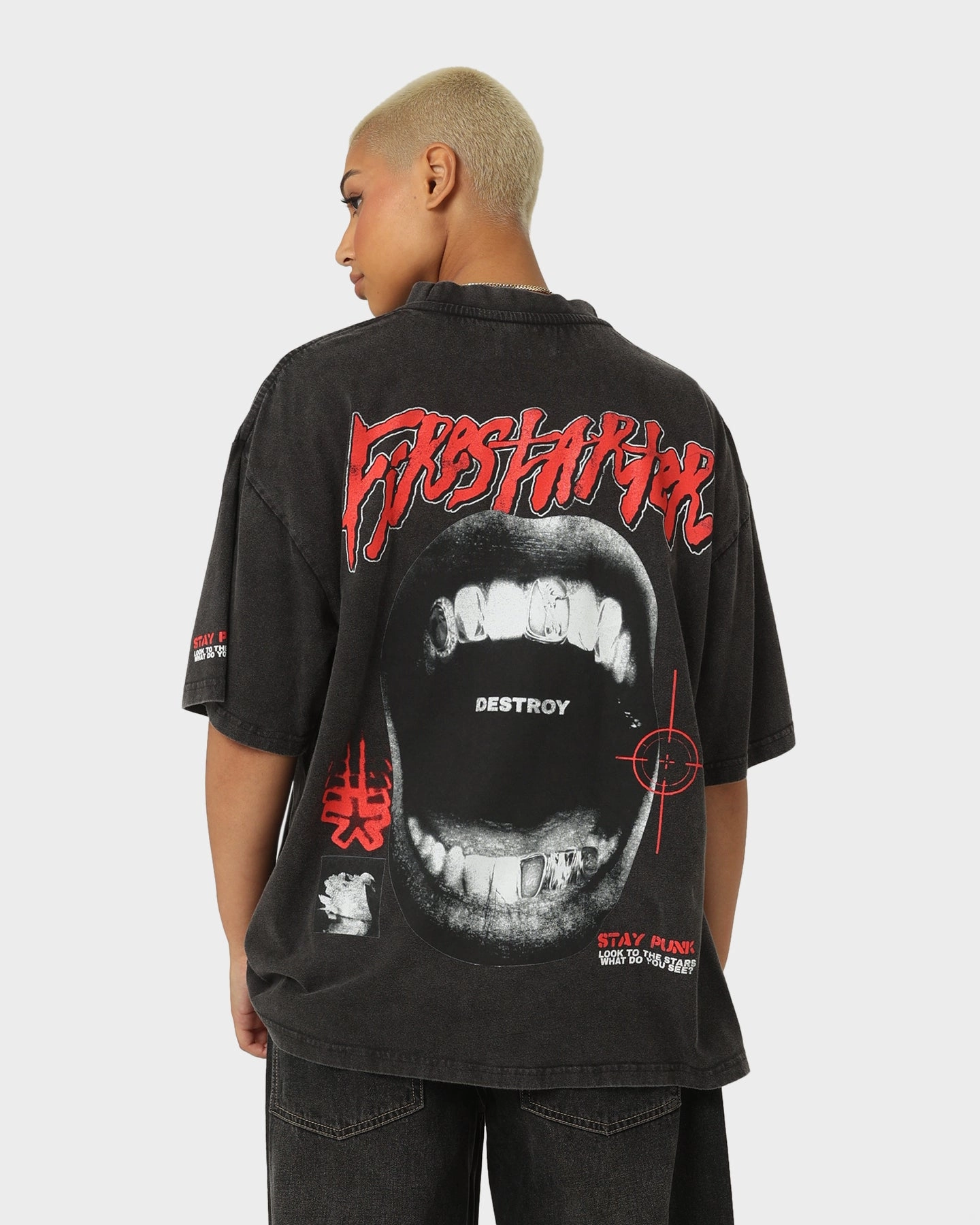 Loiter Firestarter Vintage T-Shirt Vintage Black Versatile Style Chic and Soft