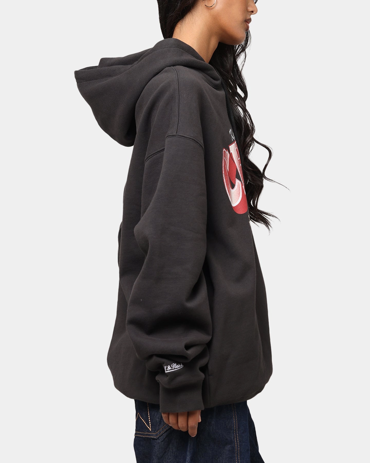 Mitchell & Ness Kansas City Chiefs Arch Hoodie Faded Black sunny