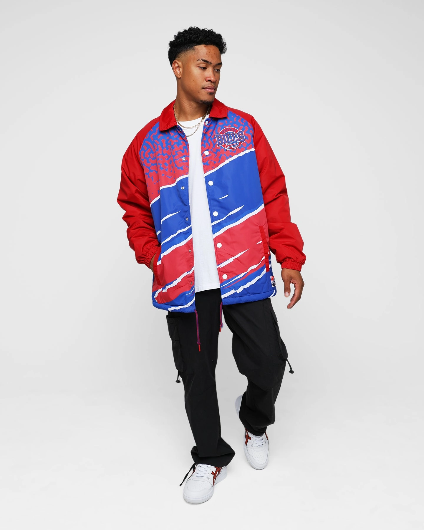 New Era Buffalo Bills Coach Jacket Blue Walk