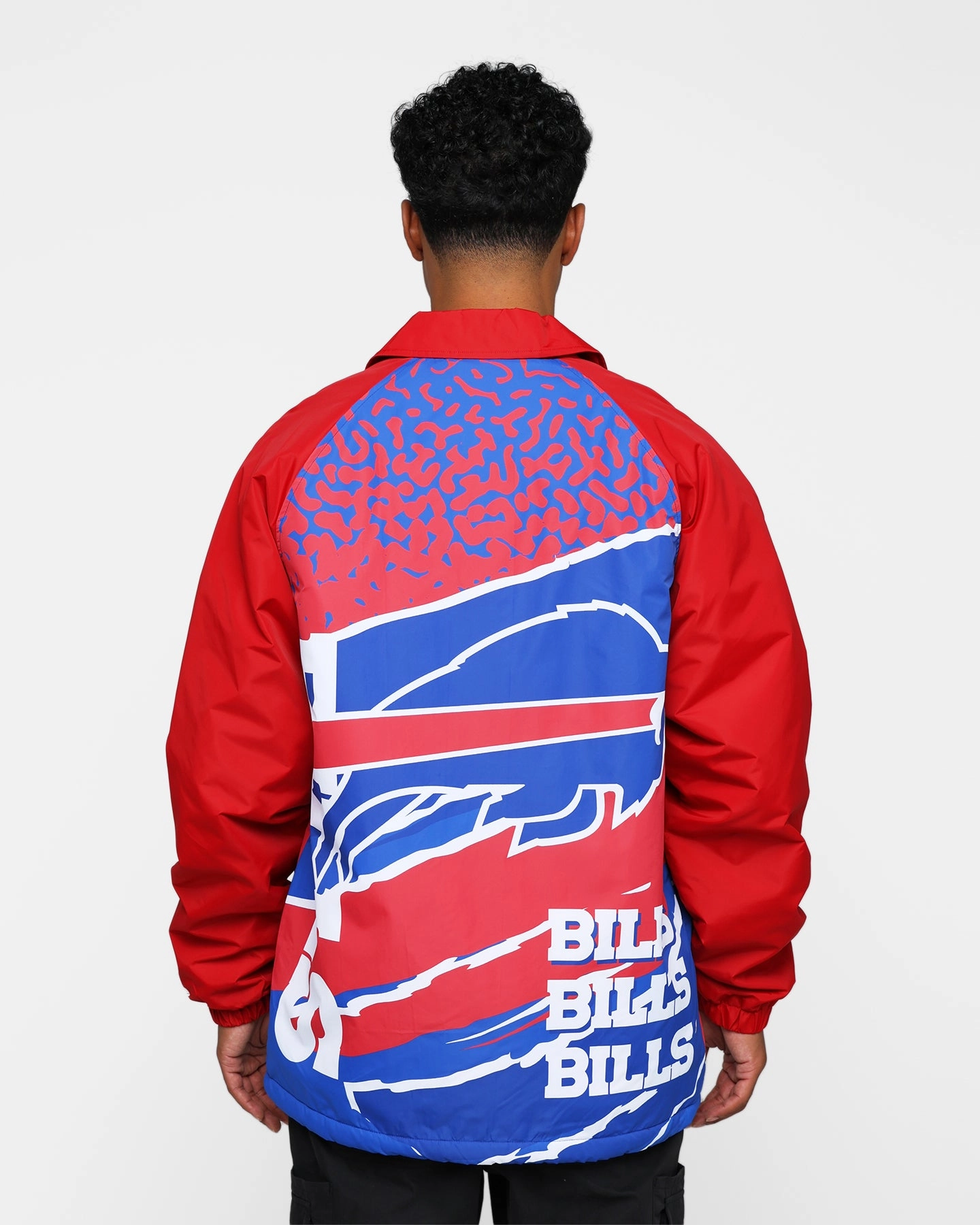 New Era Buffalo Bills Coach Jacket Blue Highlighter