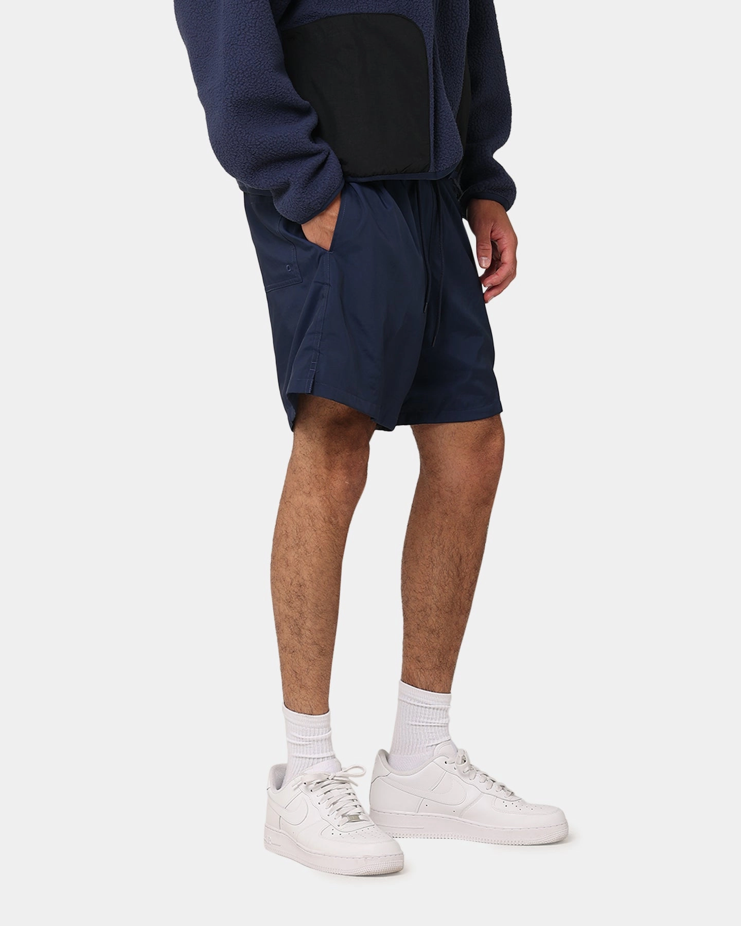 Nike Club Flow Shorts Midnight Navy/White Polyester fabric
