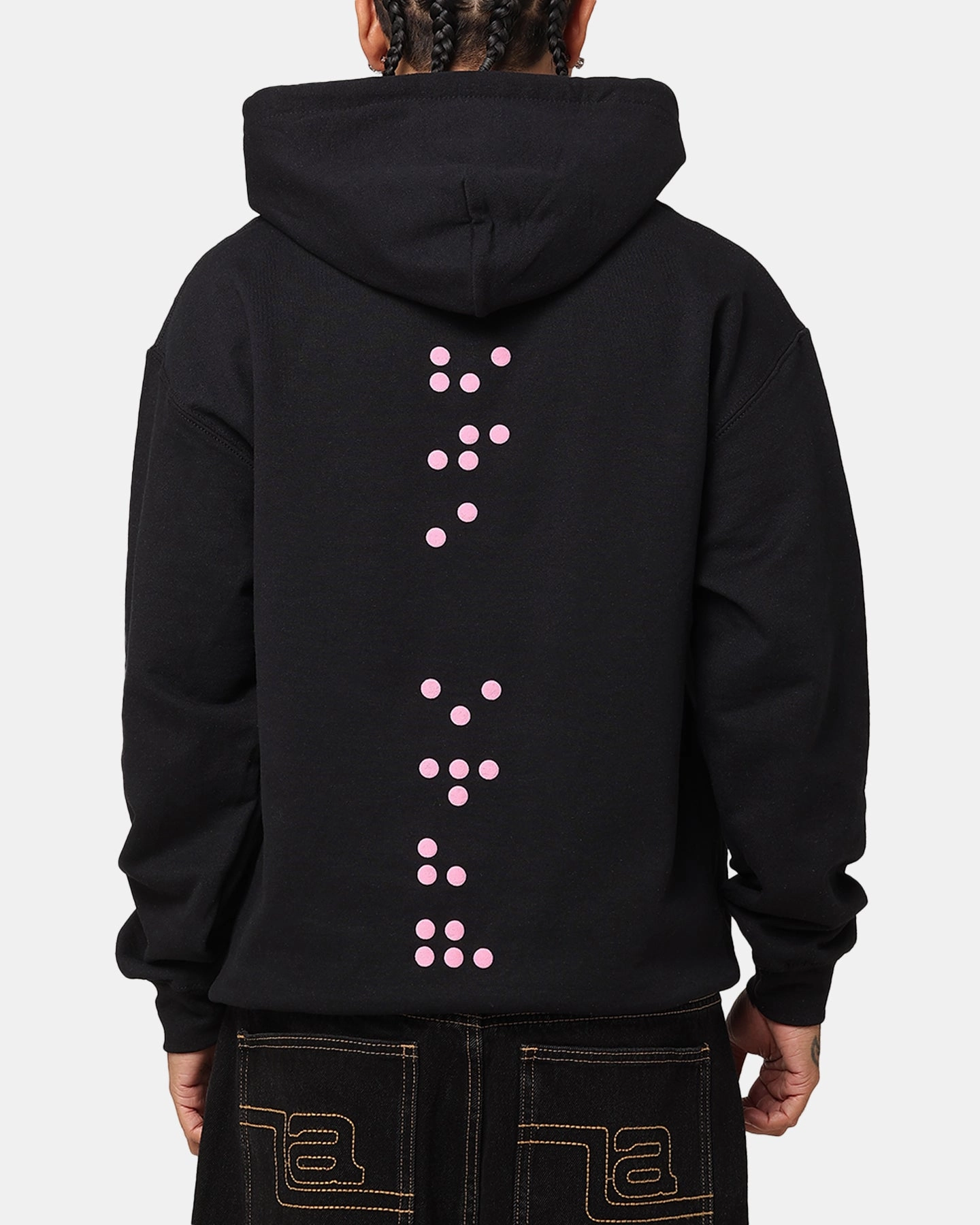 The Anti Order Brail Hoodie Black/Pink Silk Trail Style