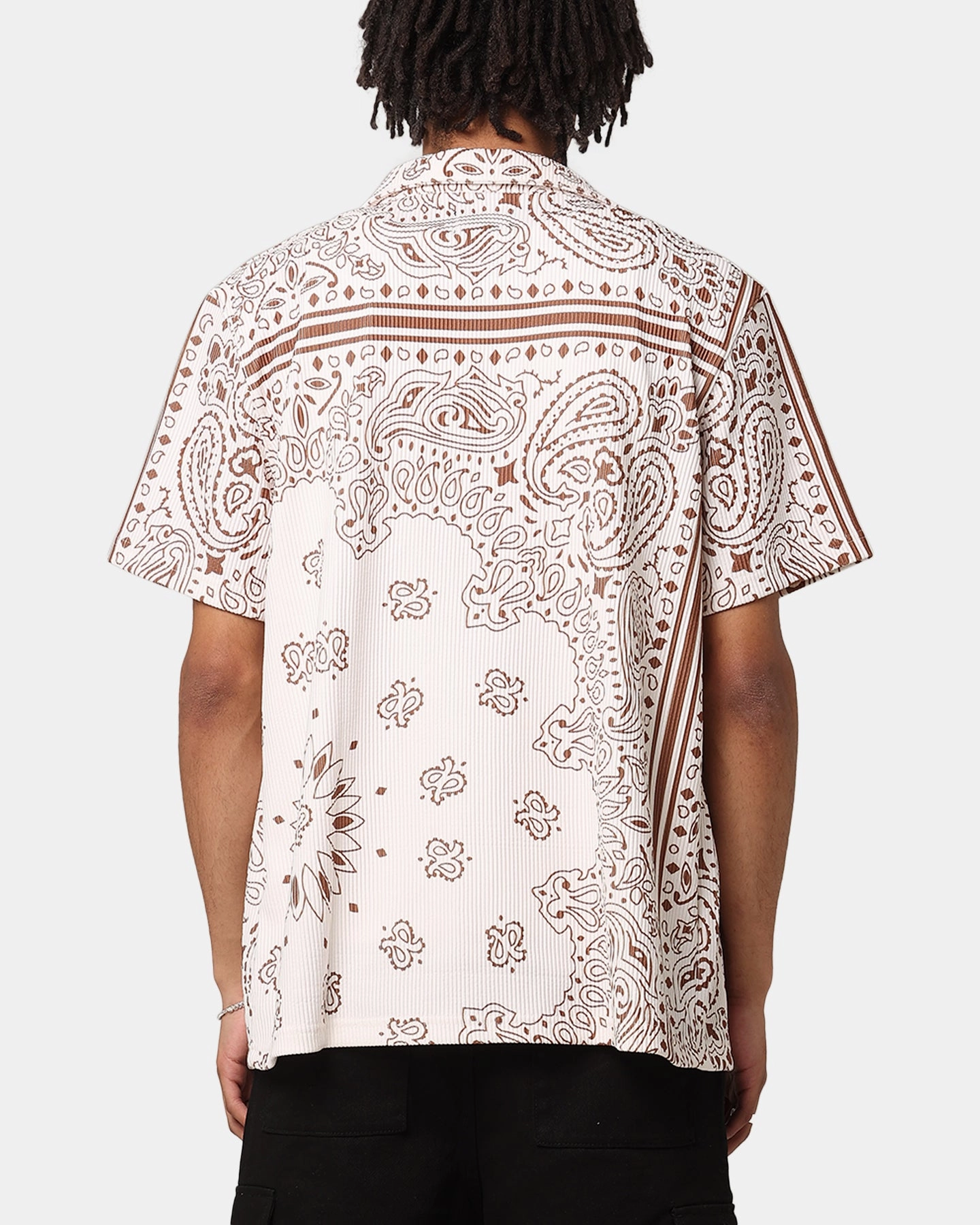 XXIII Paisley Nights Button Up Shirt Cream/Brown Durable Quality Classic Design