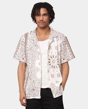 XXIII Paisley Nights Button Up Shirt Cream/Brown Classic Appeal
