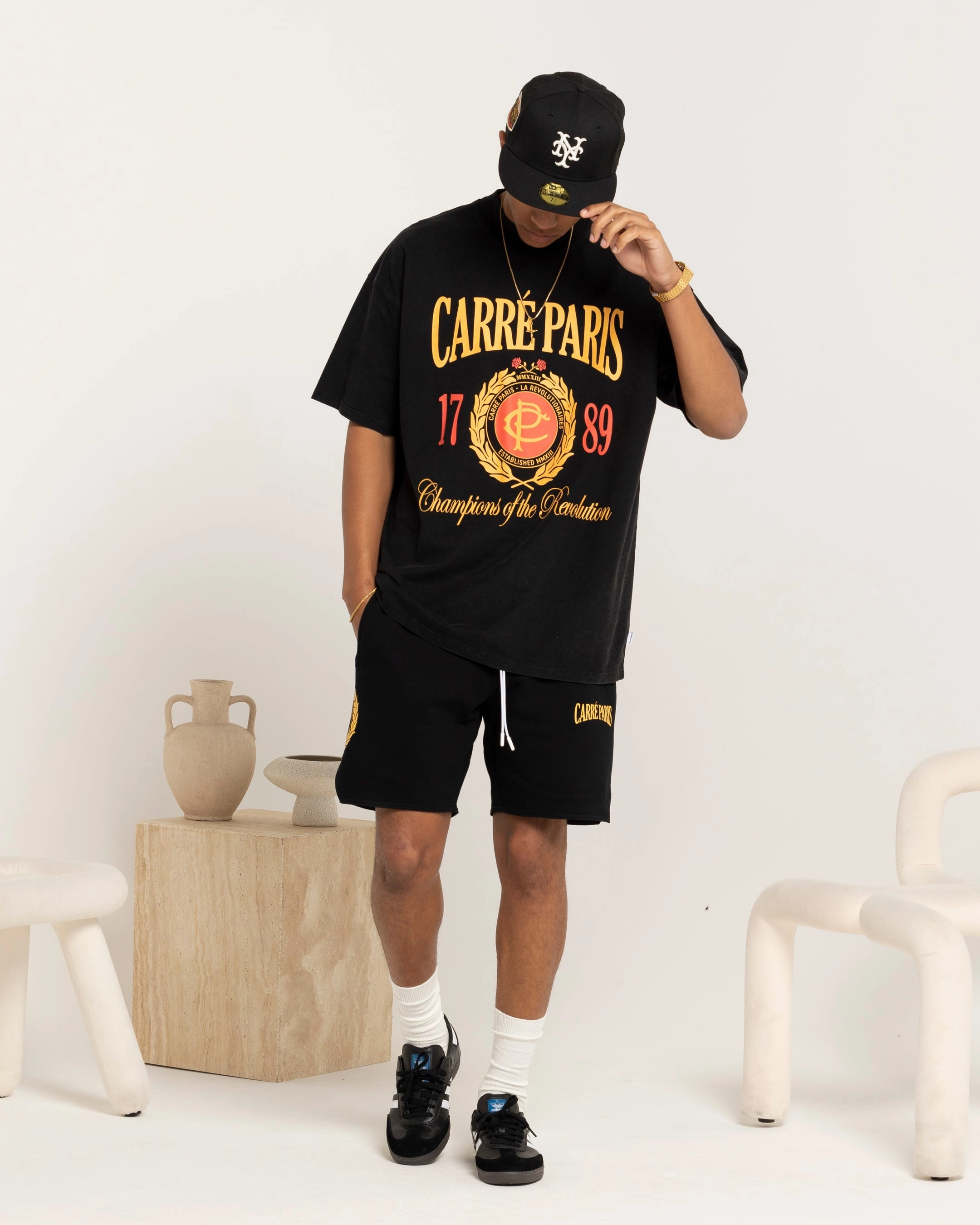 Lounge Ready long-lasting quality Carre Decade Sweat Shorts Black