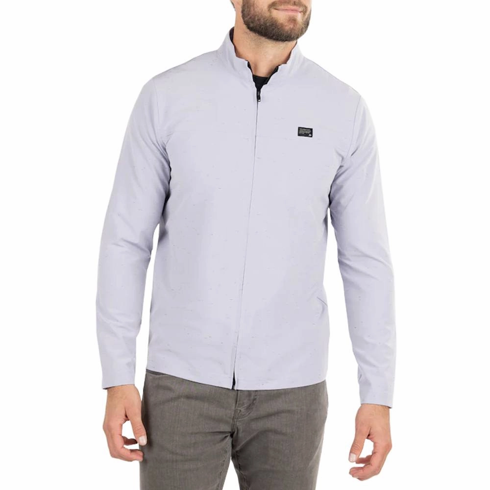 TravisMathew Latitude Adjustment Golf Jacket Silver Bullet - FW22 Men Reinforced Seam Durability