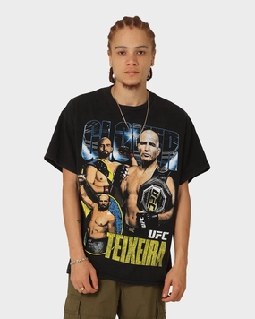 Fashion Comfort UFC By Goat Crew Glover Teixeira Vintage T-Shirt Black Wash
