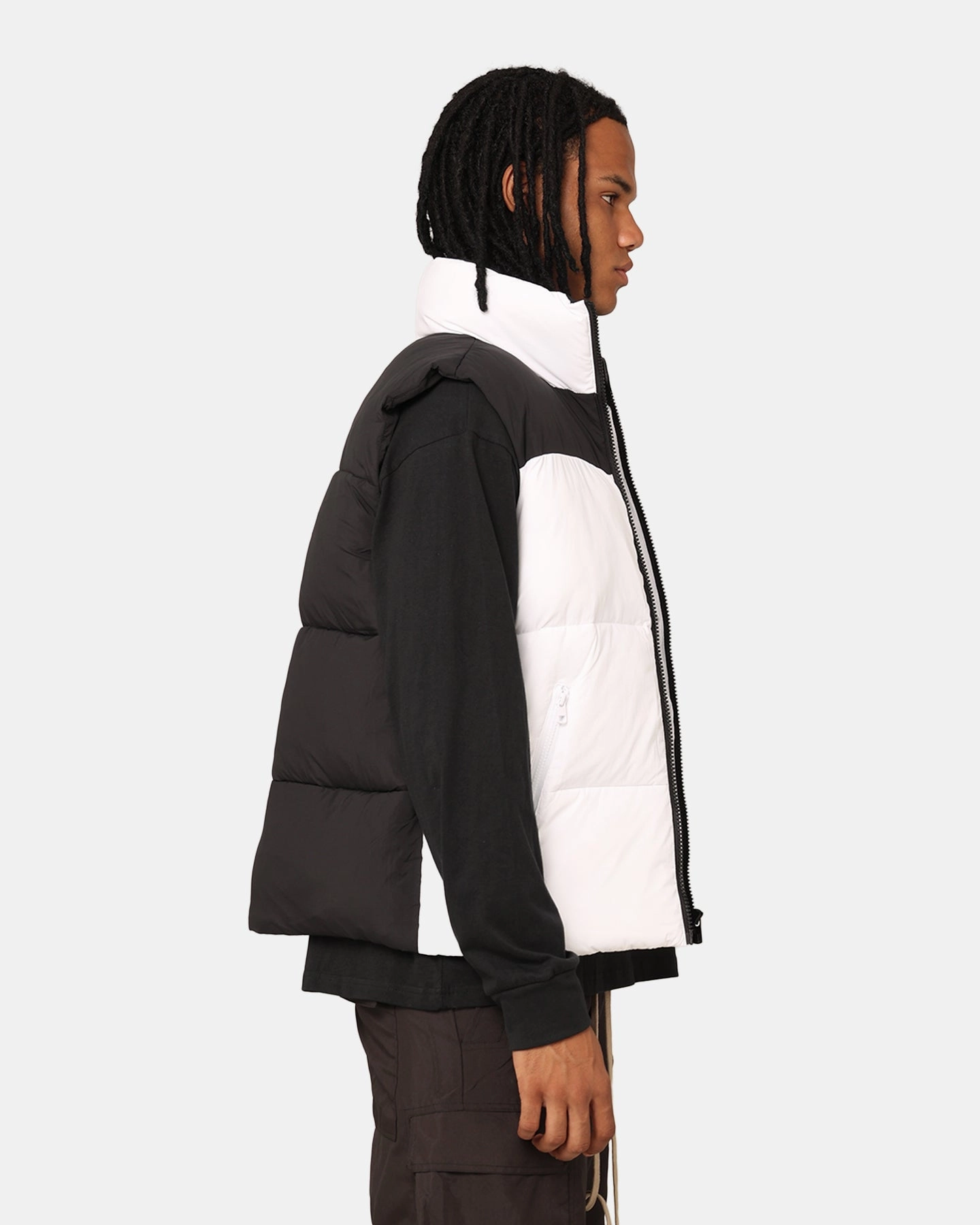 Elderly Calvin Klein Blocking Vest Bright White/Black
