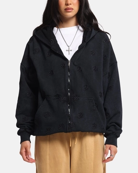 Trail Function Dreamville Logo All Over Zip Hoodie Dark Grey