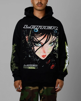 Recover Stretchy Loiter Project Dark Premium Hoodie Black
