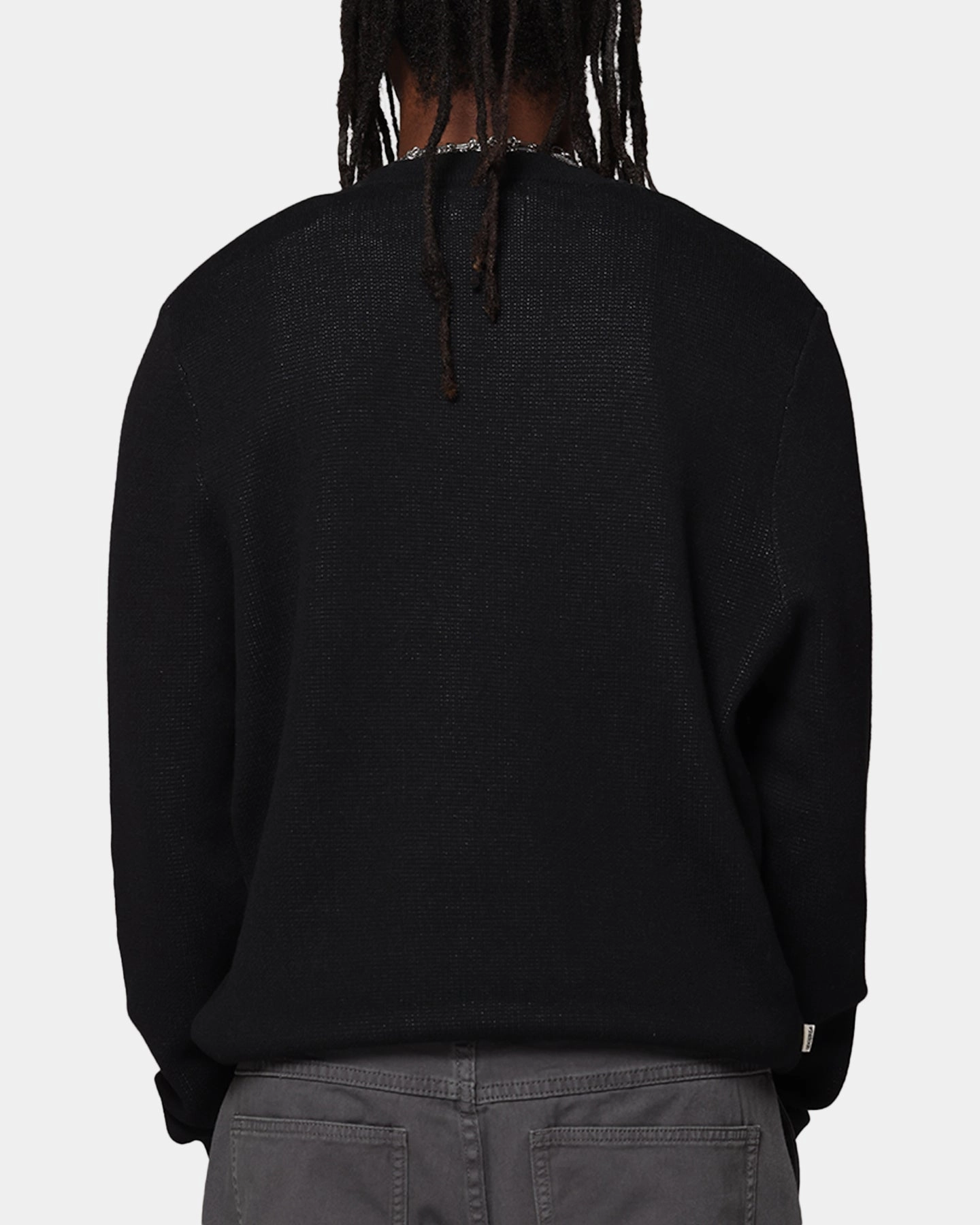 S Double Sunburst Sweater Black QuickDryMaterial
