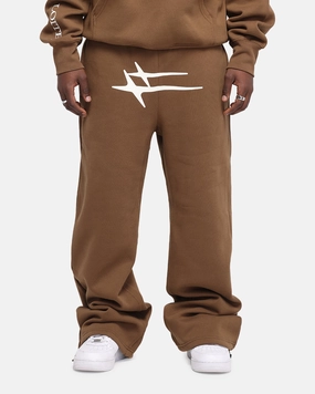 Moisture Wicking Technology Loiter Hybrid Sweatpants Brown