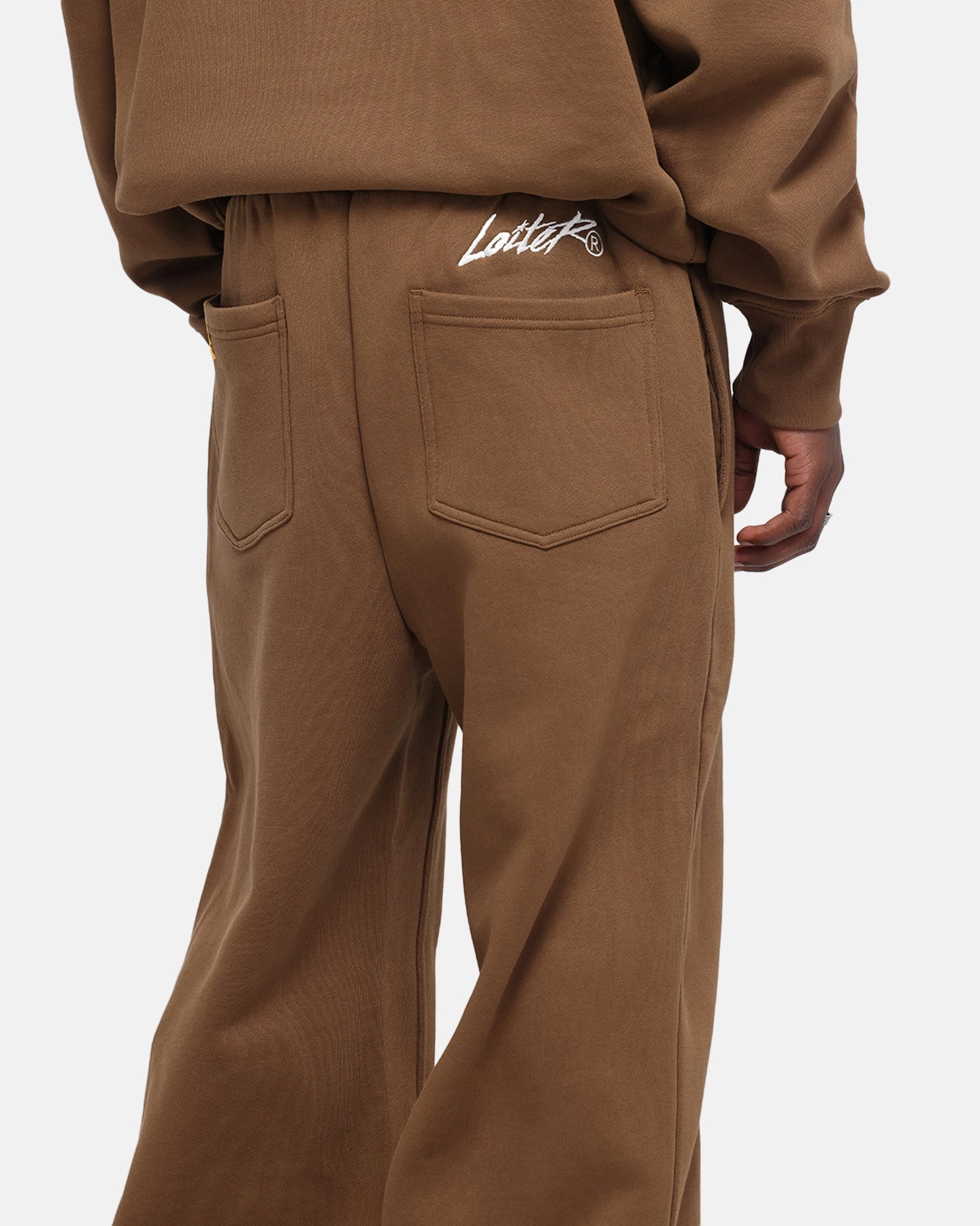 FlexibleStretchWeave Office Appropriate Loiter Hybrid Sweatpants Brown