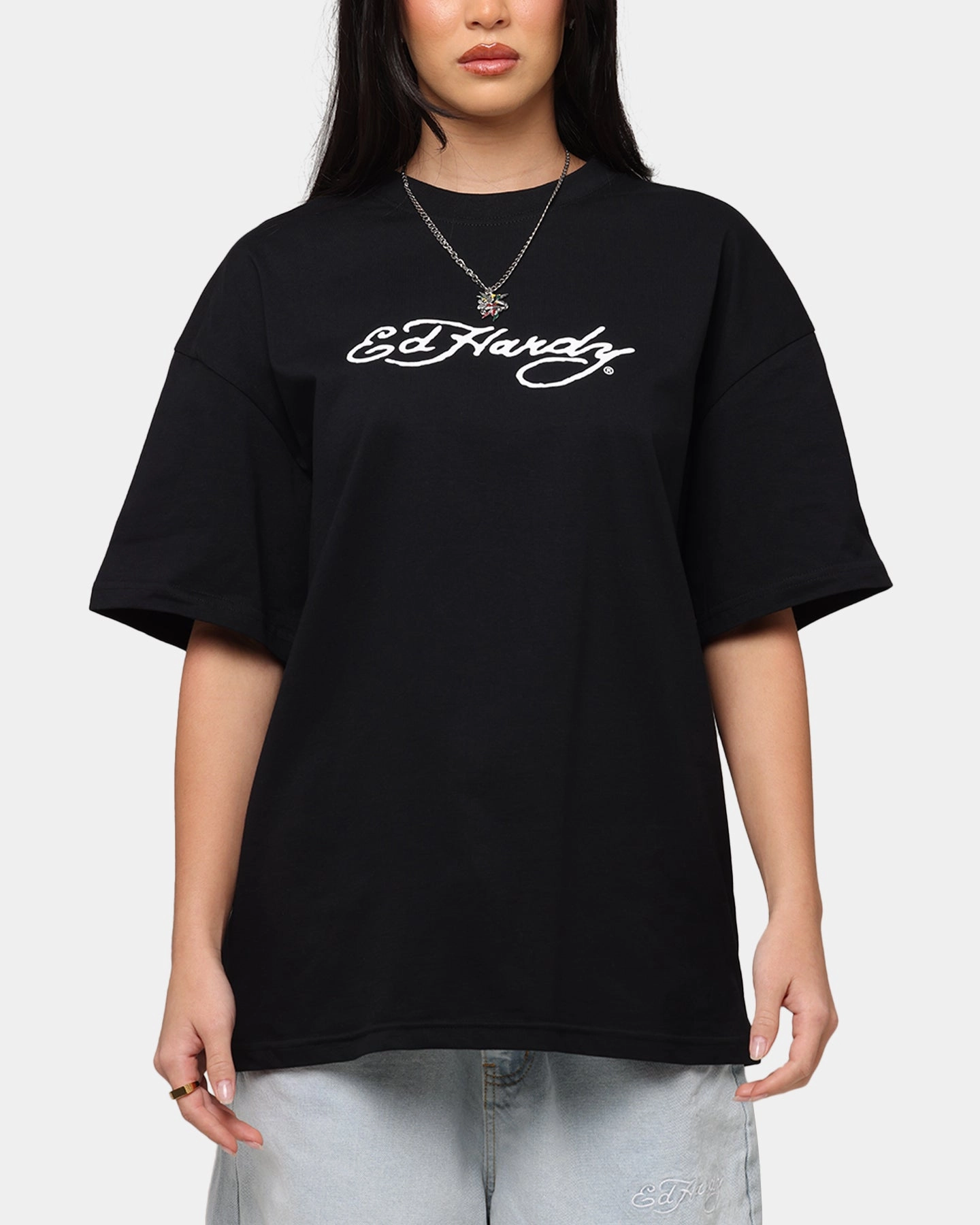 Ed Hardy Bulldog T-Shirt Black spring fashion