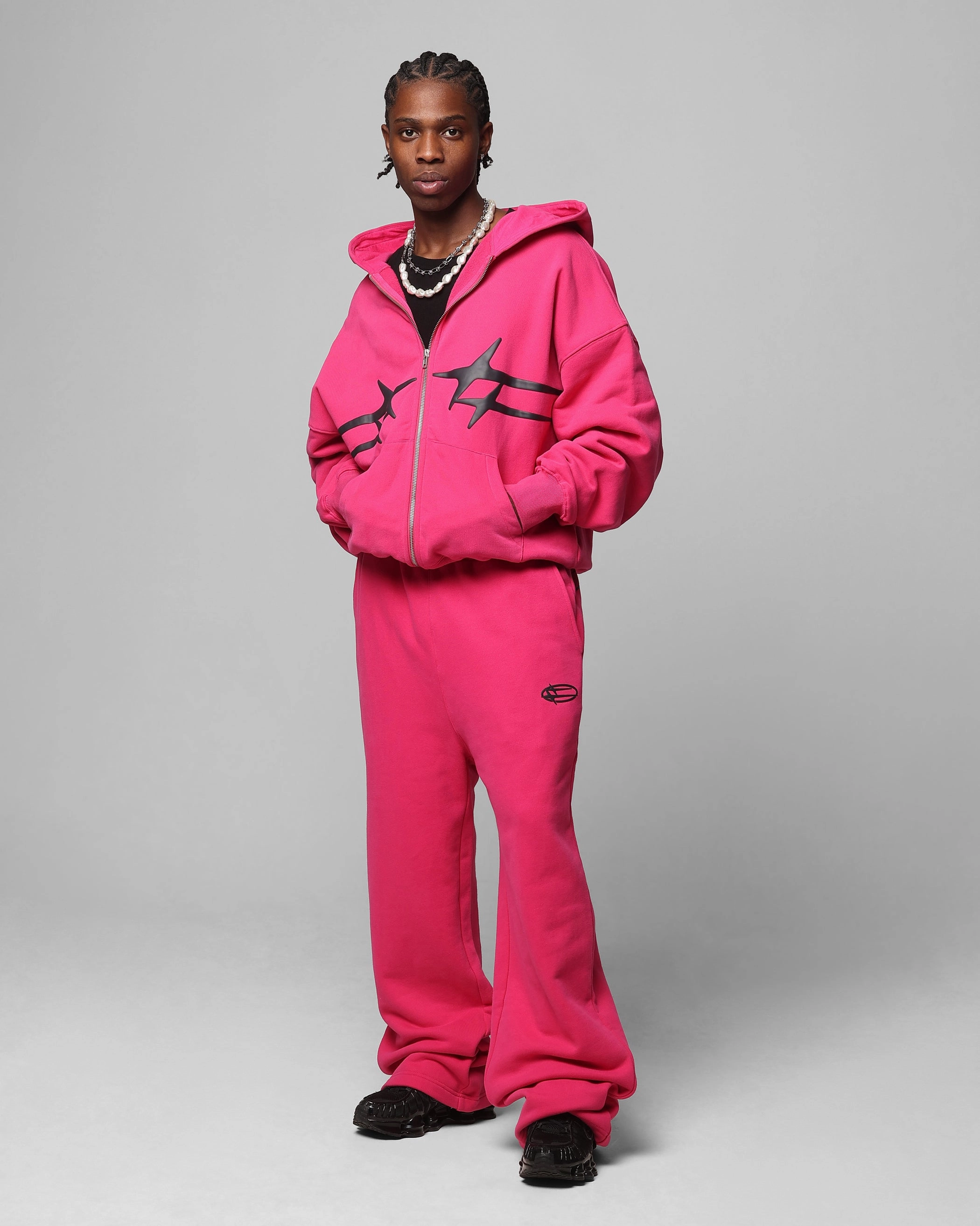Show Protective Gear Loiter Celestial Full Zip Hoodie Pink