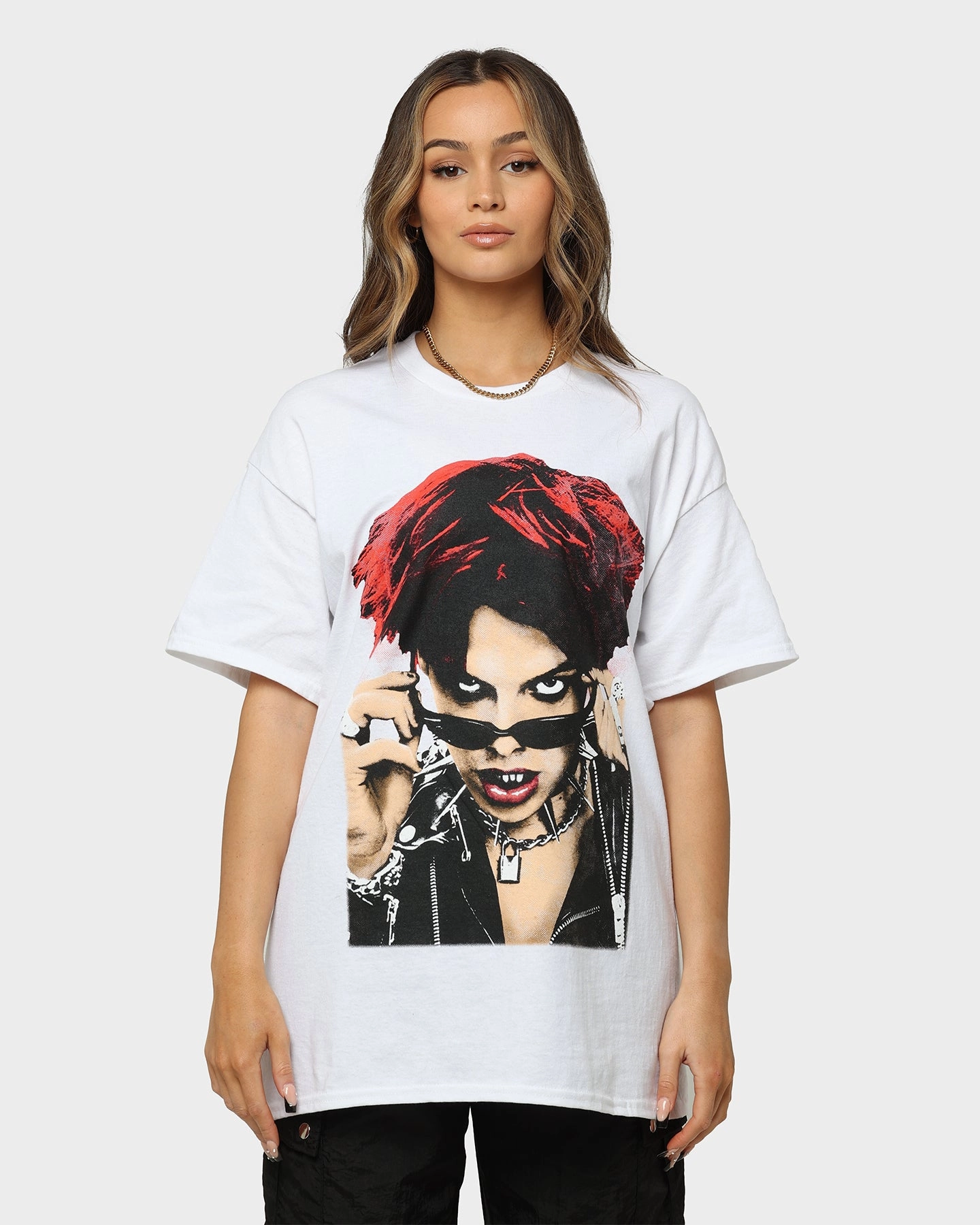 YUNGBLUD Life On Mars Tour Vintage T-Shirt White Relaxed Smart Weekend Wear