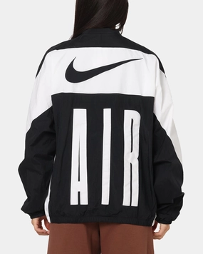 Static Resistant Nike Air Woven Track Jacket Black/White/Black