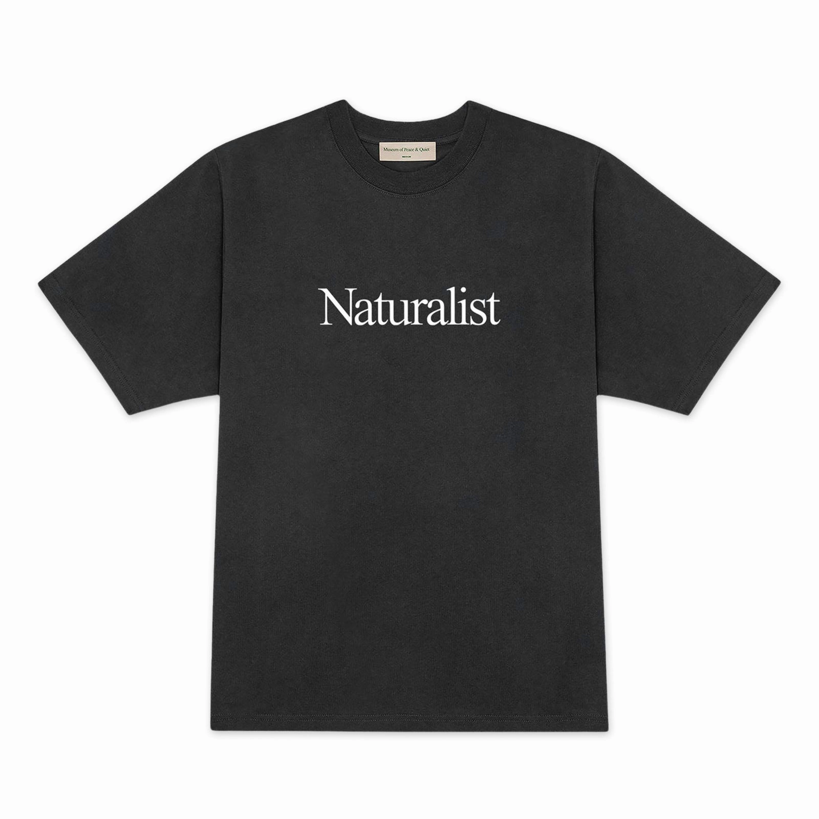 Museum Of Peace And Quiet Naturalist T-Shirt 'Black' LowImpactDye Sophisticated Casual