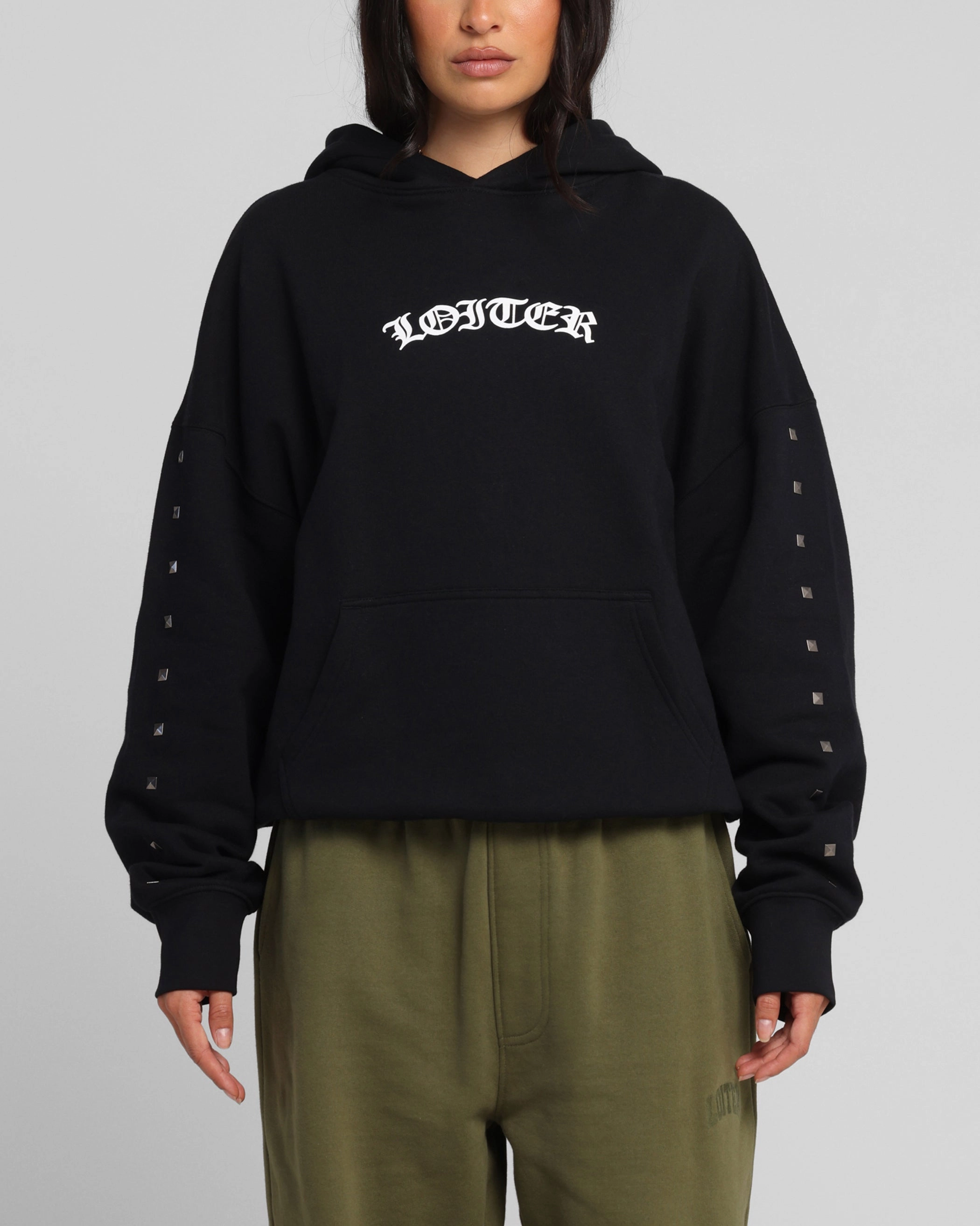 Loiter Draco Hoodie Black Warning