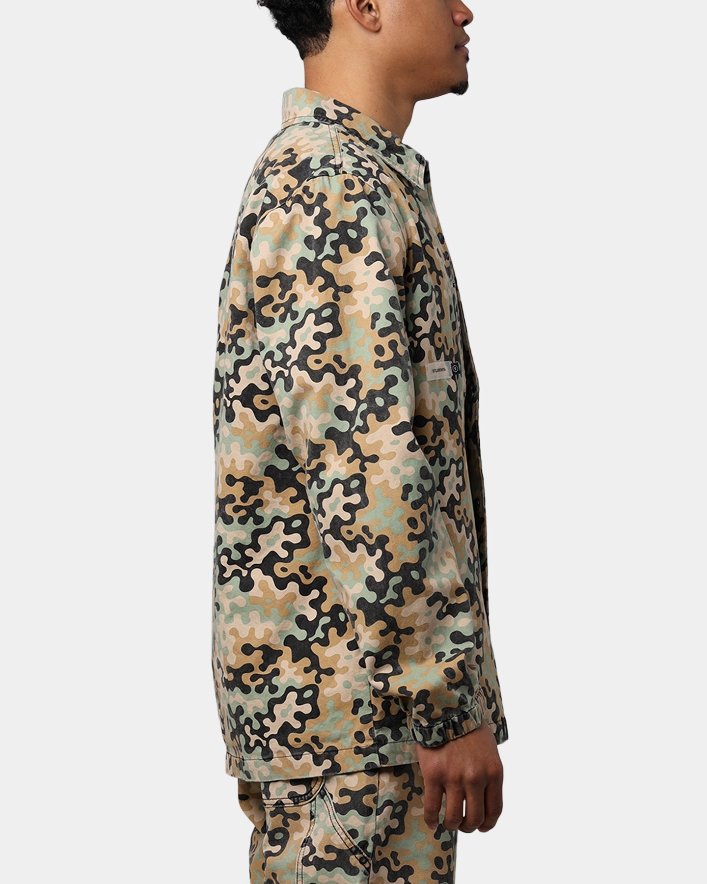 Zippered Vents long sleeved Students Golf Fletcher Camo Jacket Tan