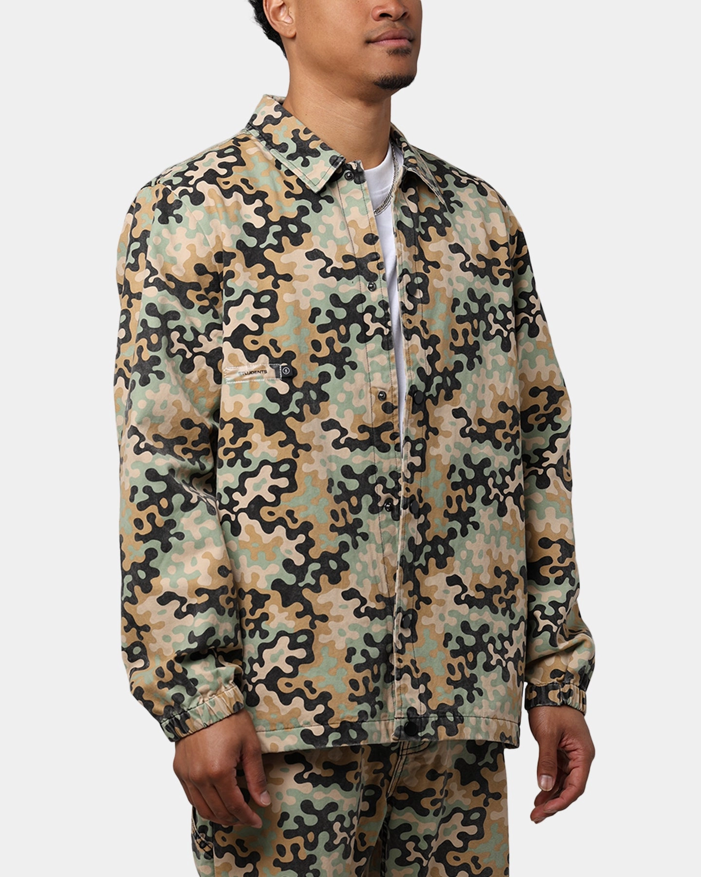 Students Golf Fletcher Camo Jacket Tan Heat Control Water Resistant Fabric