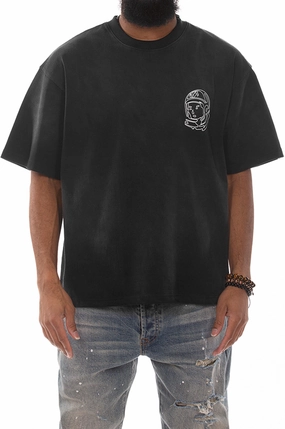 Outdoor Style Billionaire Boys Club BB Faded Helmet SS Knit Tee (Cropped)