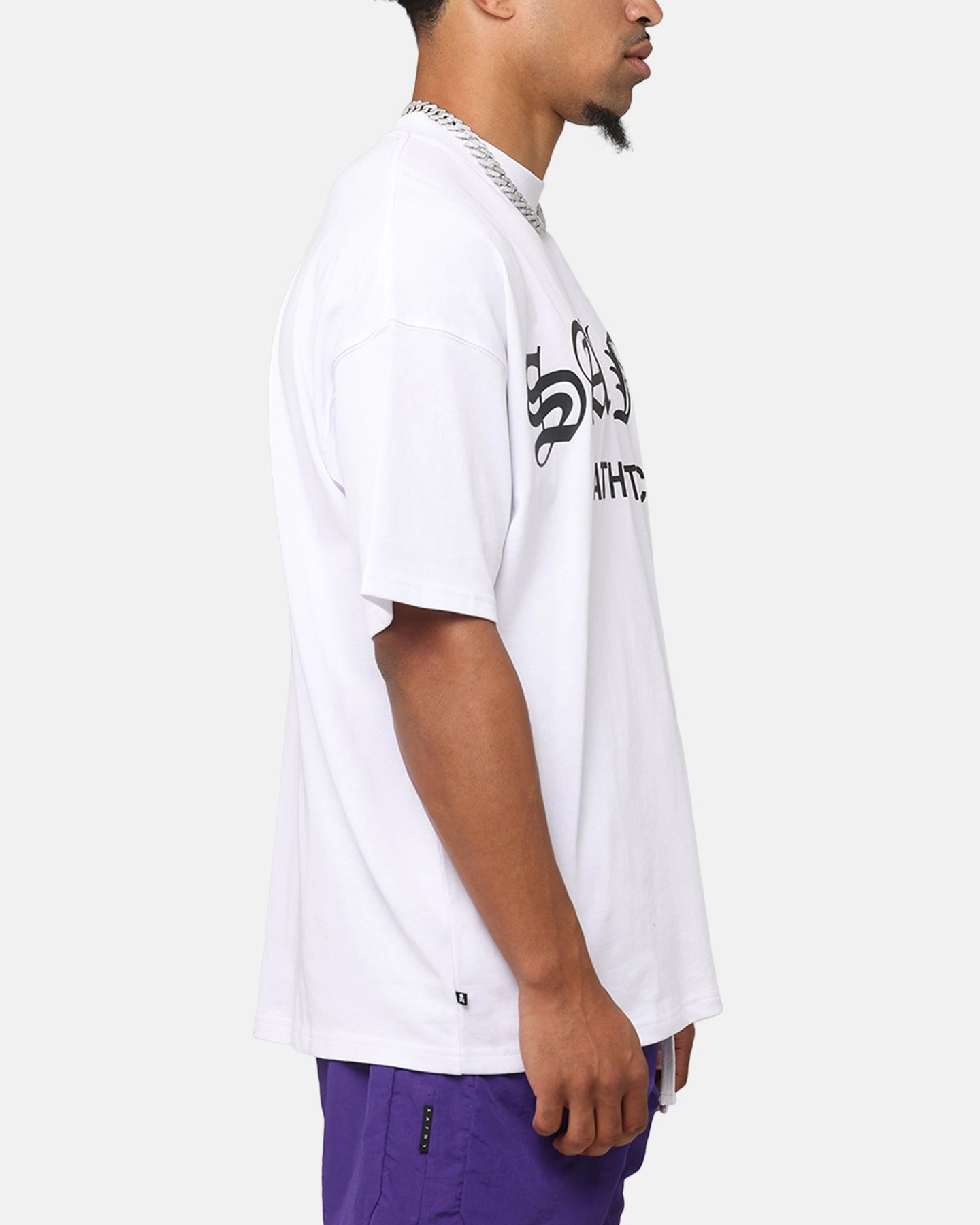 Saint Morta Saint Athletica Boxy T-Shirt White/Black Cool Vibes