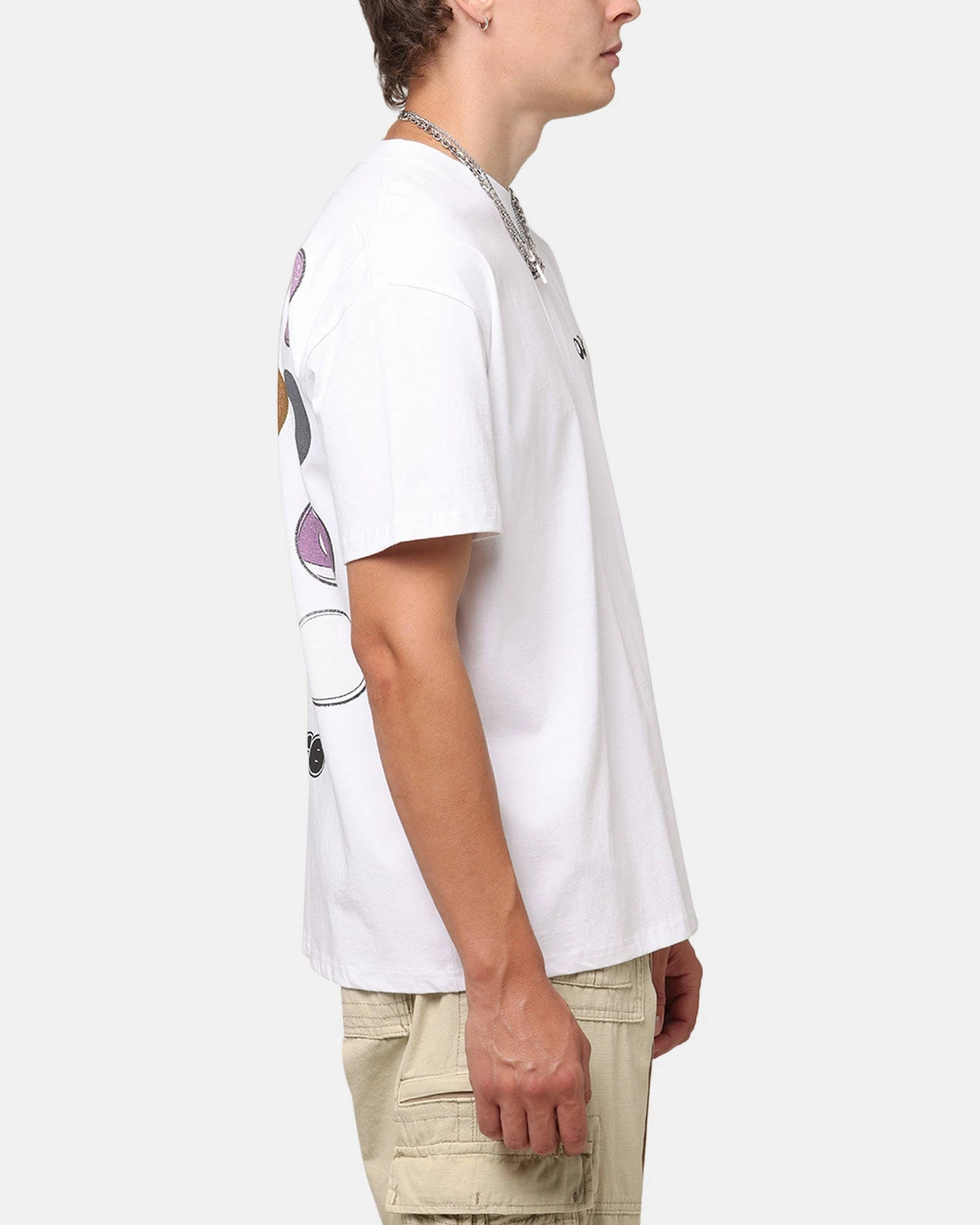 Breathable Style Effortless Daywear Carre Break T-Shirt White