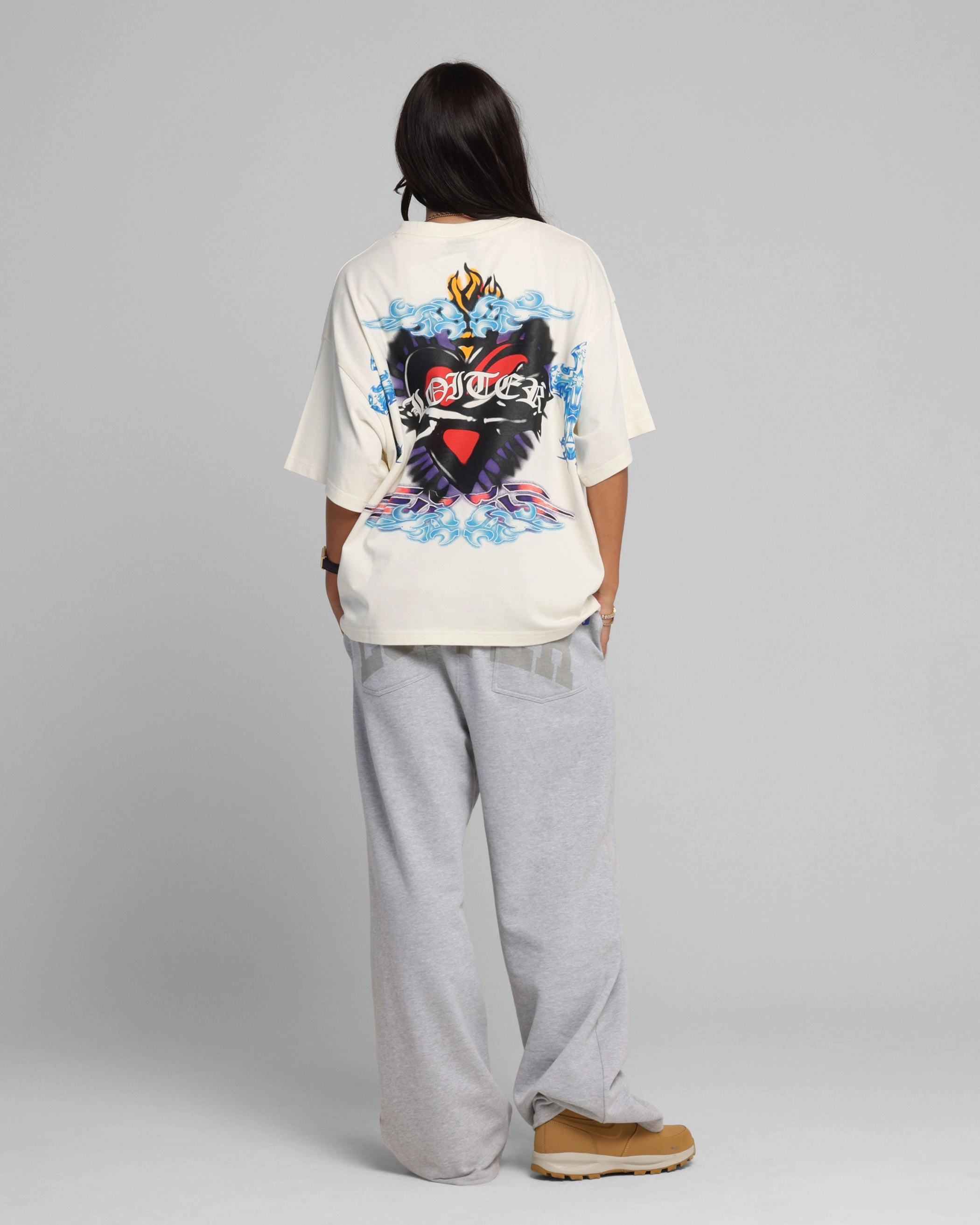 Playful Prints Loiter Hearts T-Shirt Off White